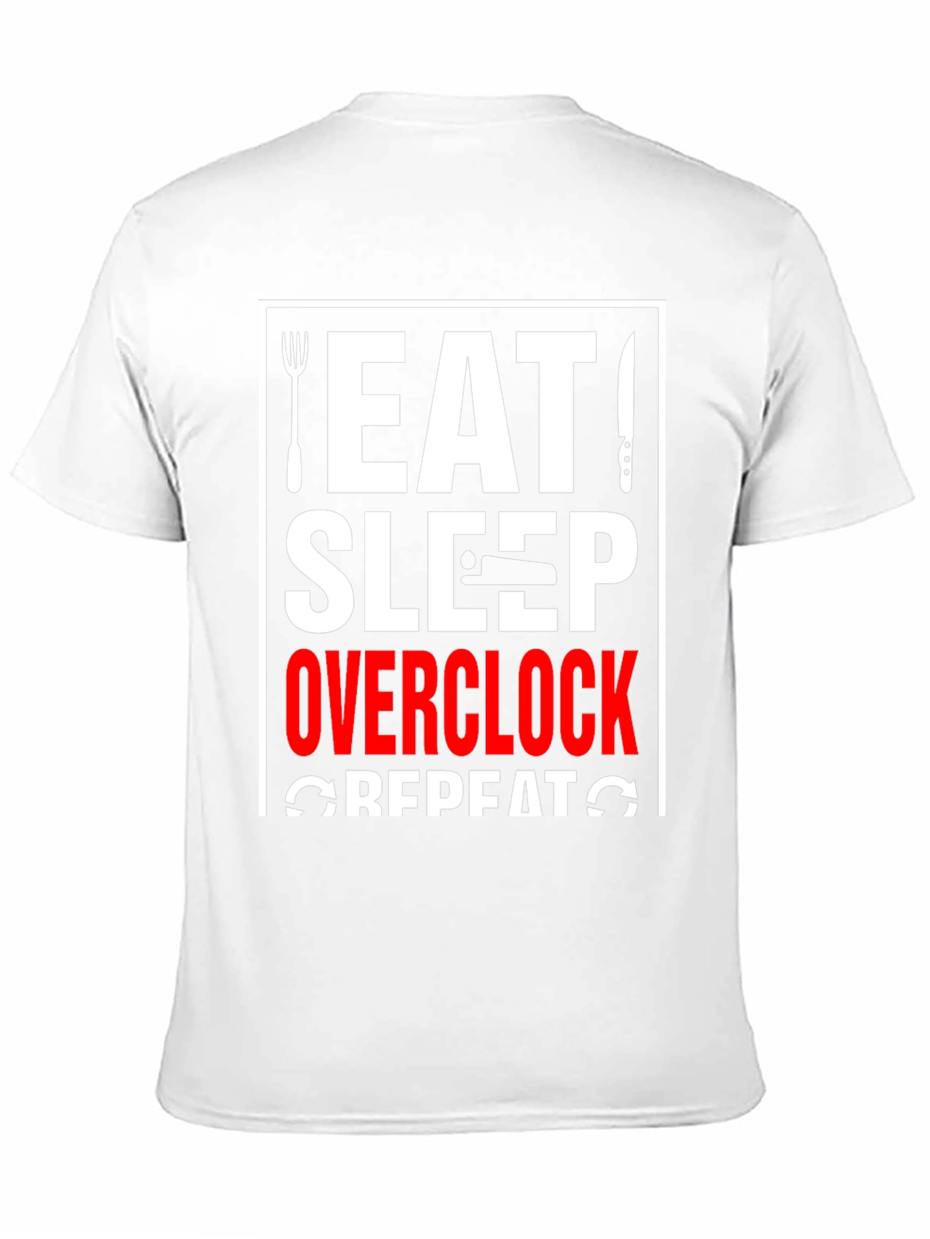 Eat Sleep Overclock Repeat Black T-Shirt