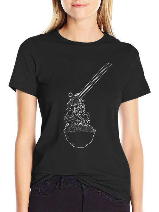 Ramen Lover Graphic Tee - Comfort Fit Black T-Shirt