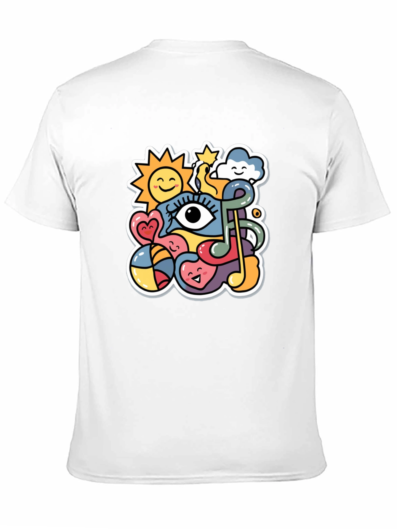 Funky Doodle Black T-Shirt