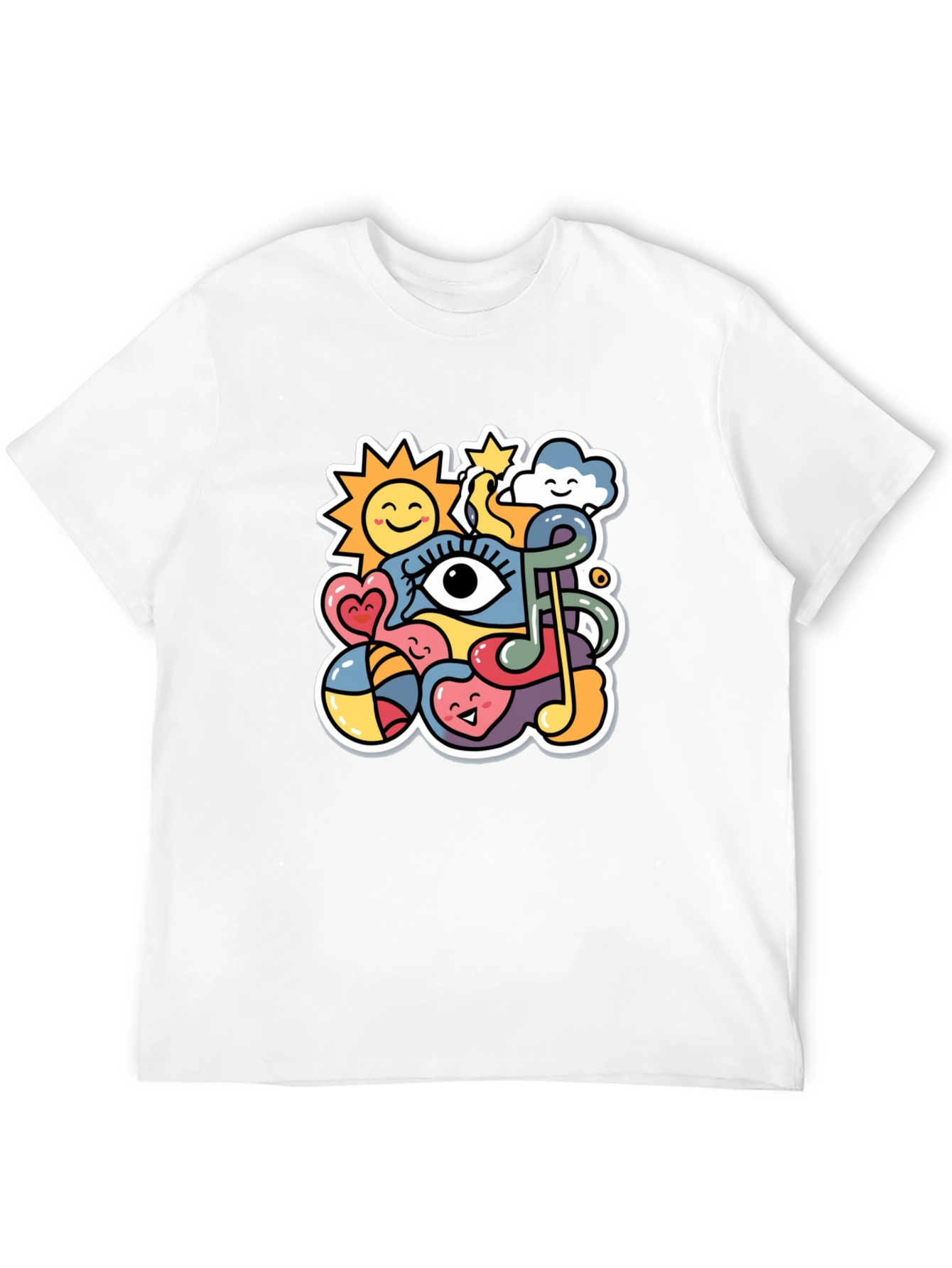 Funky Doodle Black T-Shirt