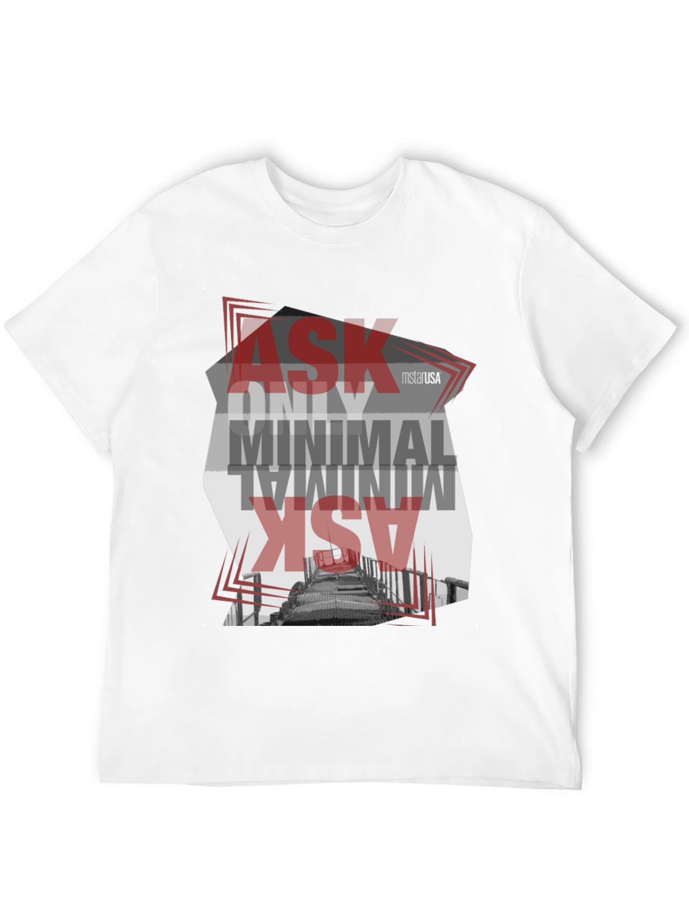 Minimalist Graphic T-Shirt - Ask Only Minimal