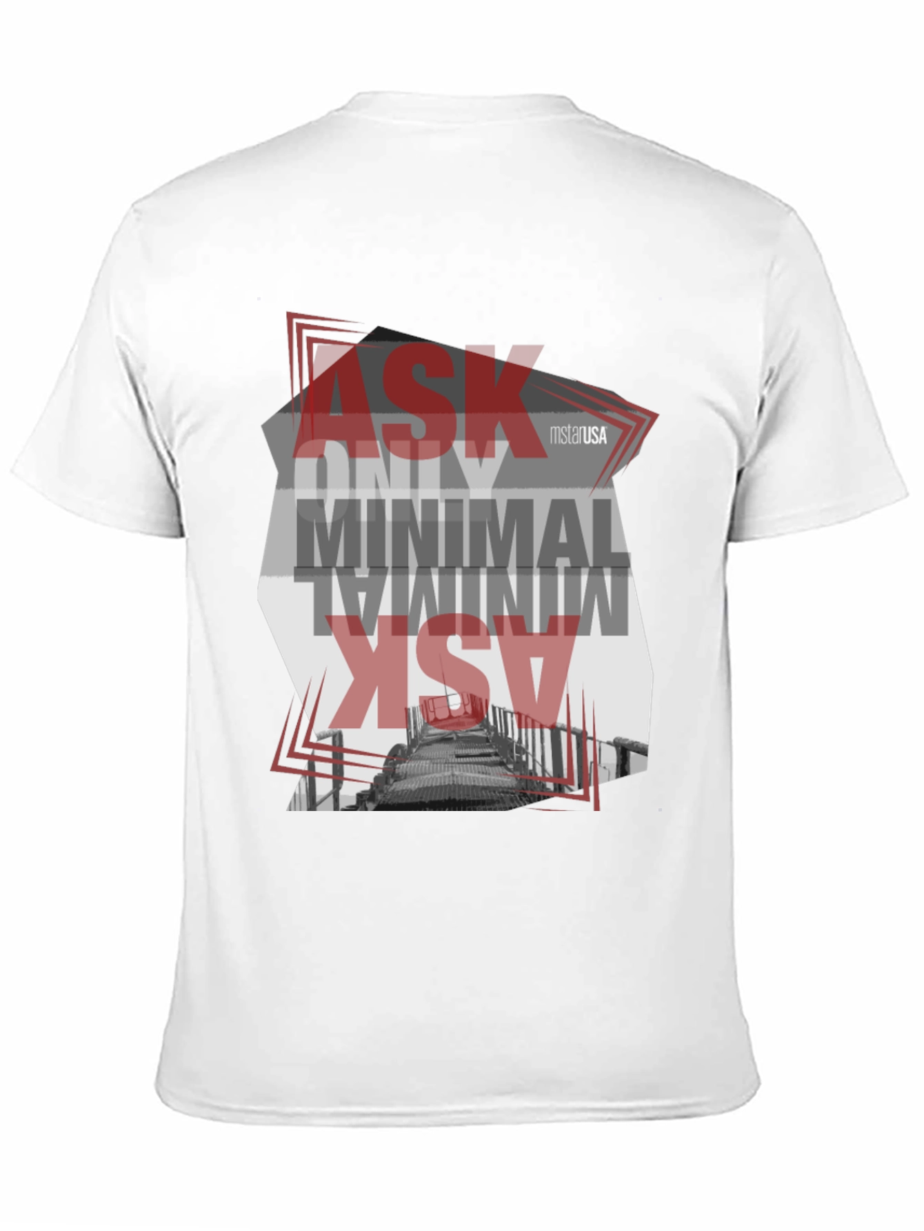 Minimalist Graphic T-Shirt - Ask Only Minimal