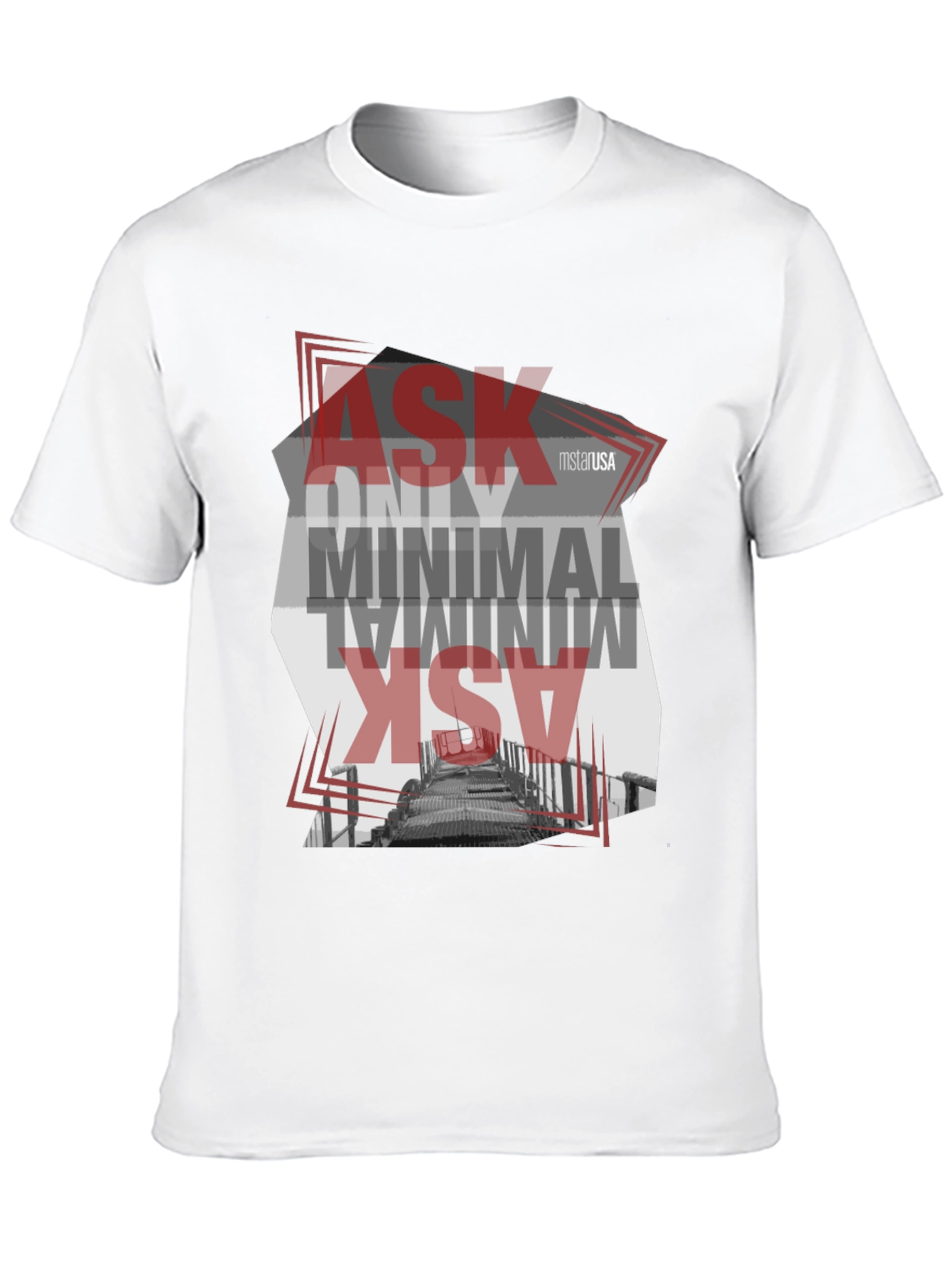 Minimalist Graphic T-Shirt - Ask Only Minimal