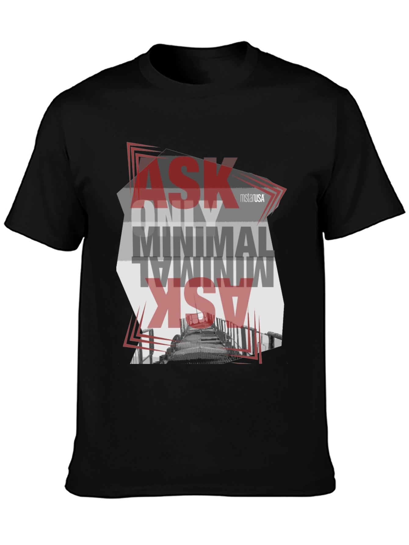 Minimalist Graphic T-Shirt - Ask Only Minimal