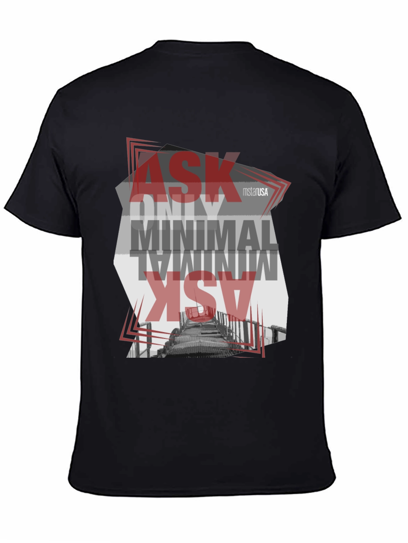 Minimalist Graphic T-Shirt - Ask Only Minimal