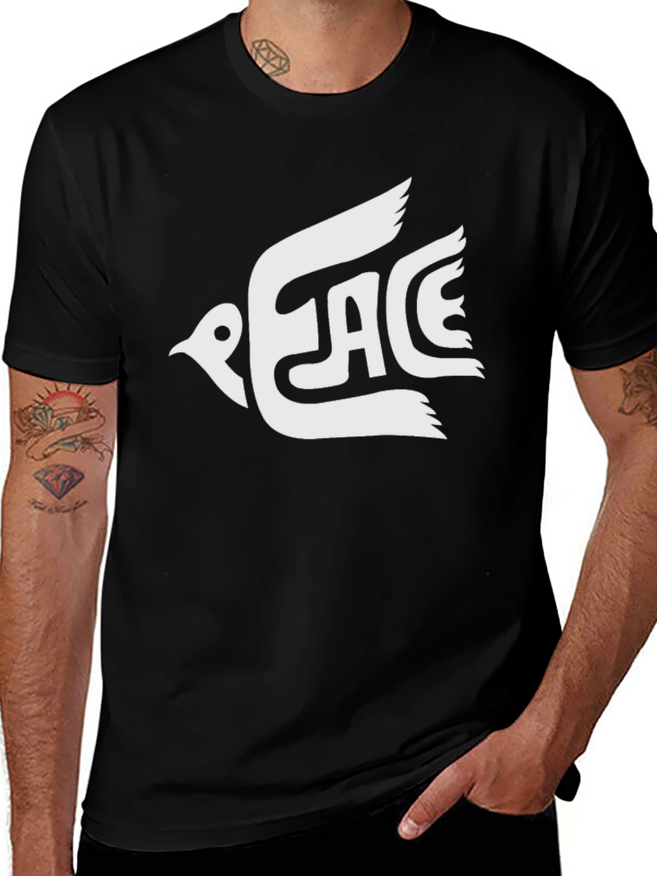 Peace Dove Graphic T-Shirt - Soft Cotton Blend