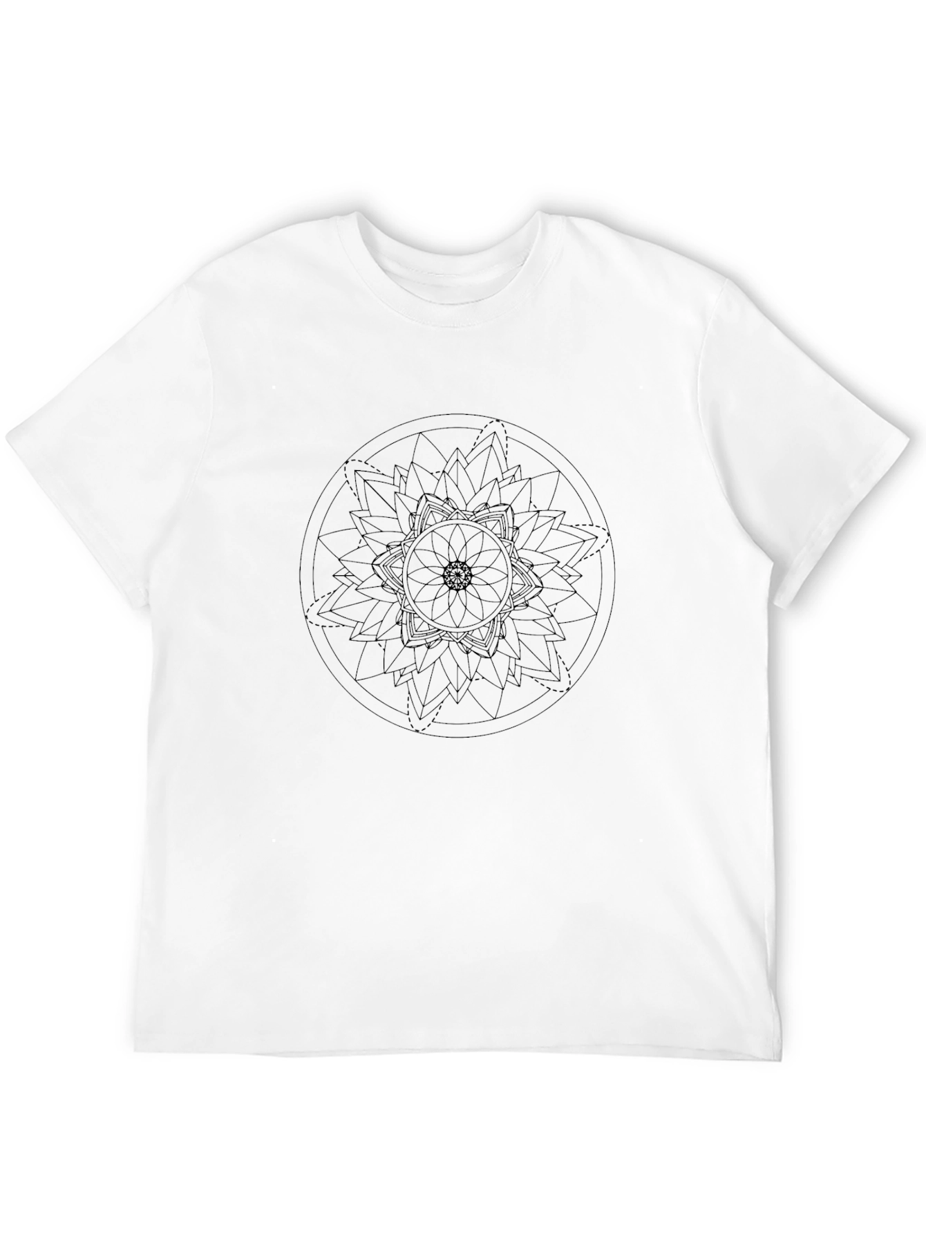 Black Mandala Graphic Tee - Stylish Casual Wear