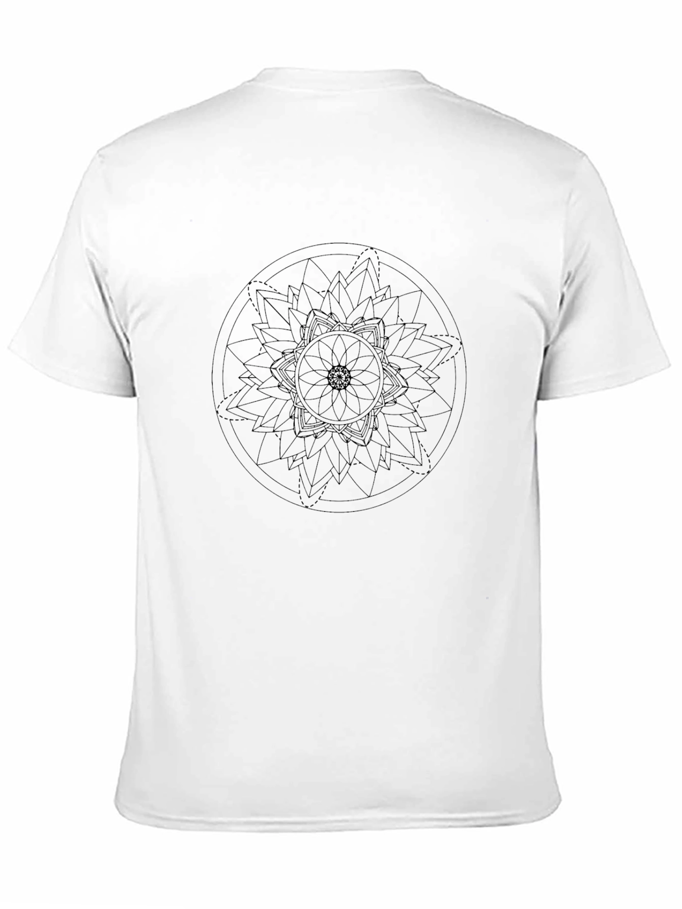 Black Mandala Graphic Tee - Stylish Casual Wear