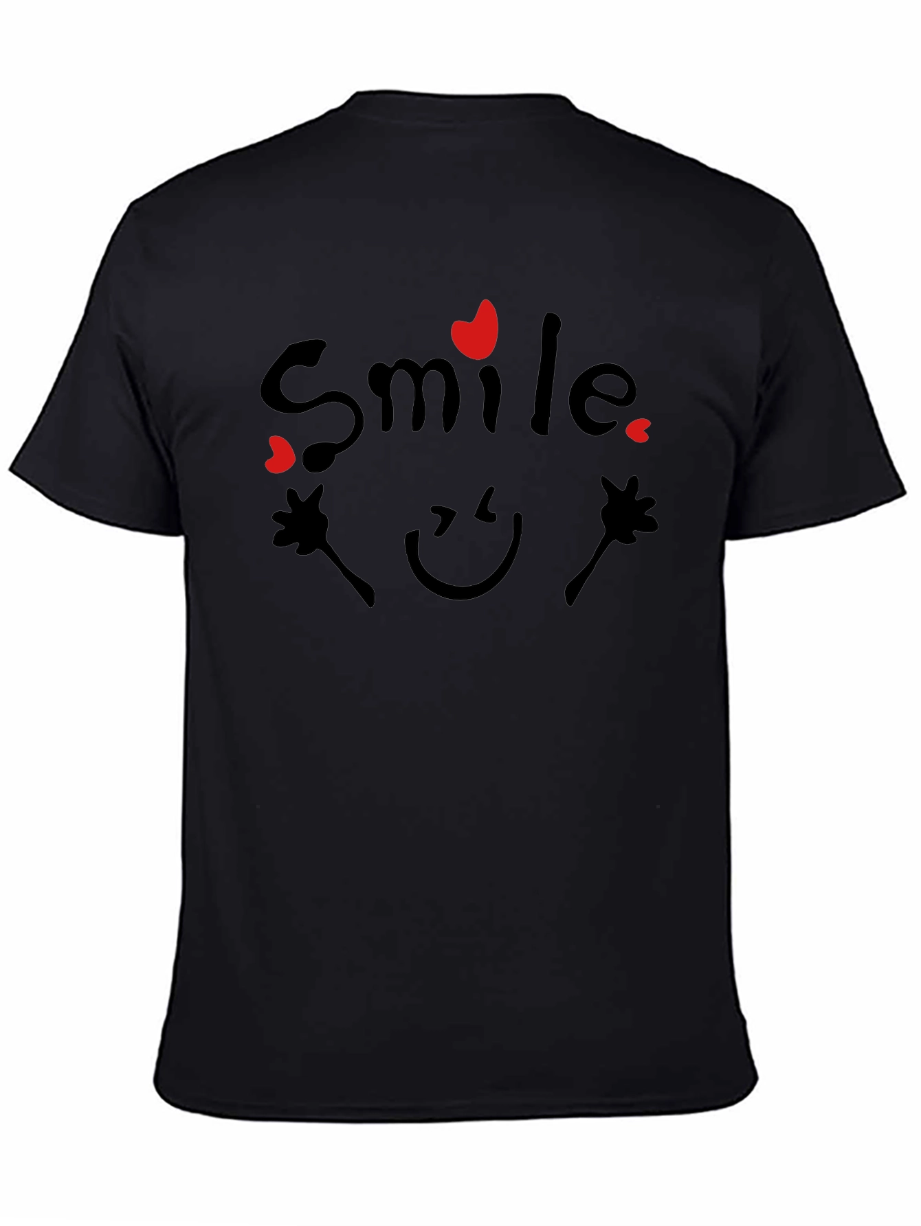 Smile Graphic Black T-Shirt