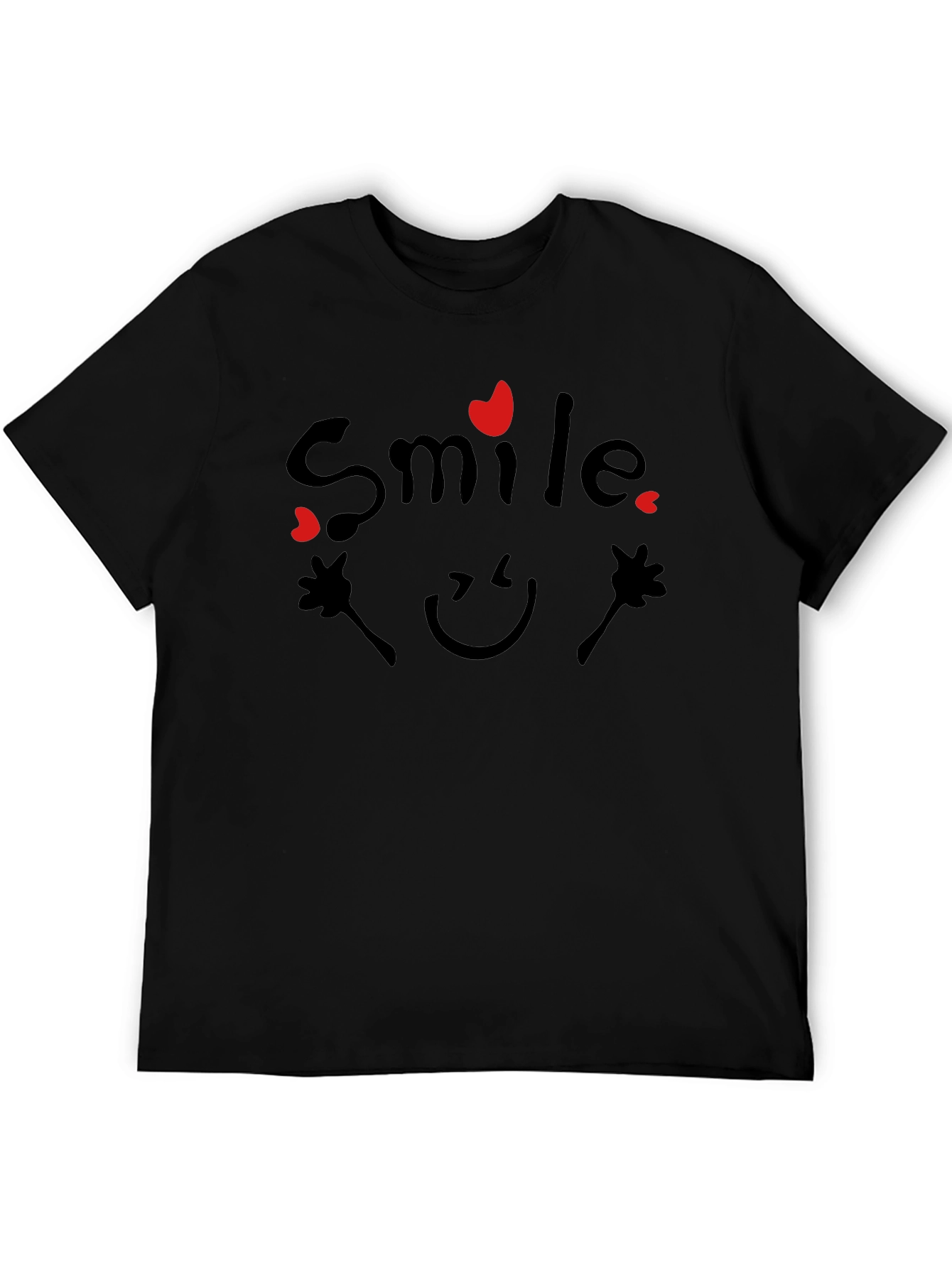 Smile Graphic Black T-Shirt