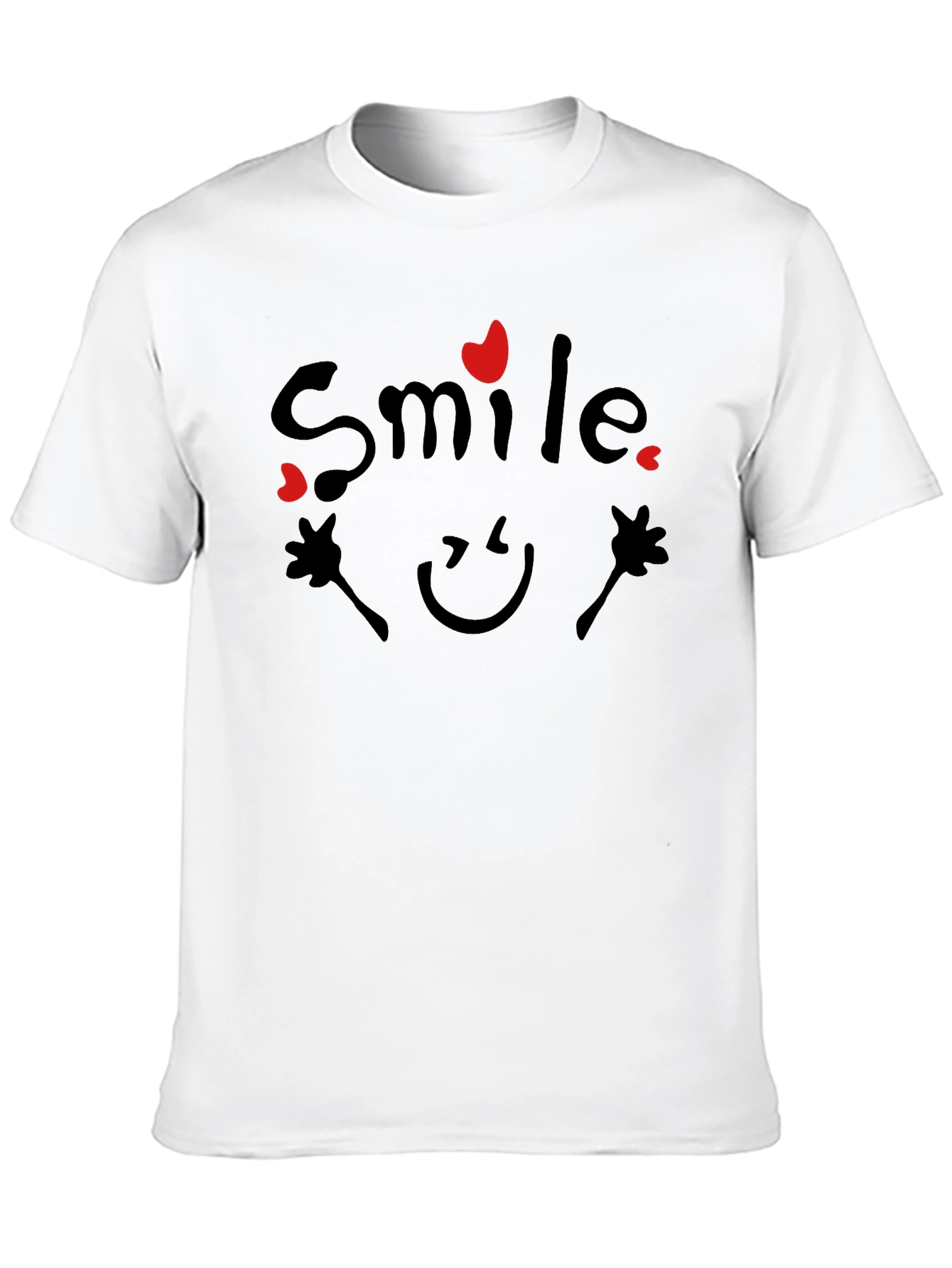 Smile Graphic Black T-Shirt