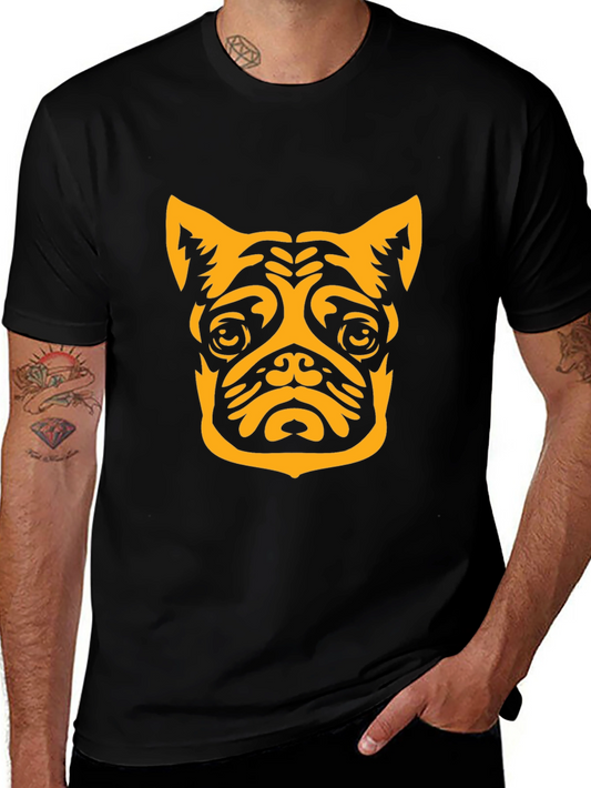 Dog Graphic Tee - Black Casual Shirt