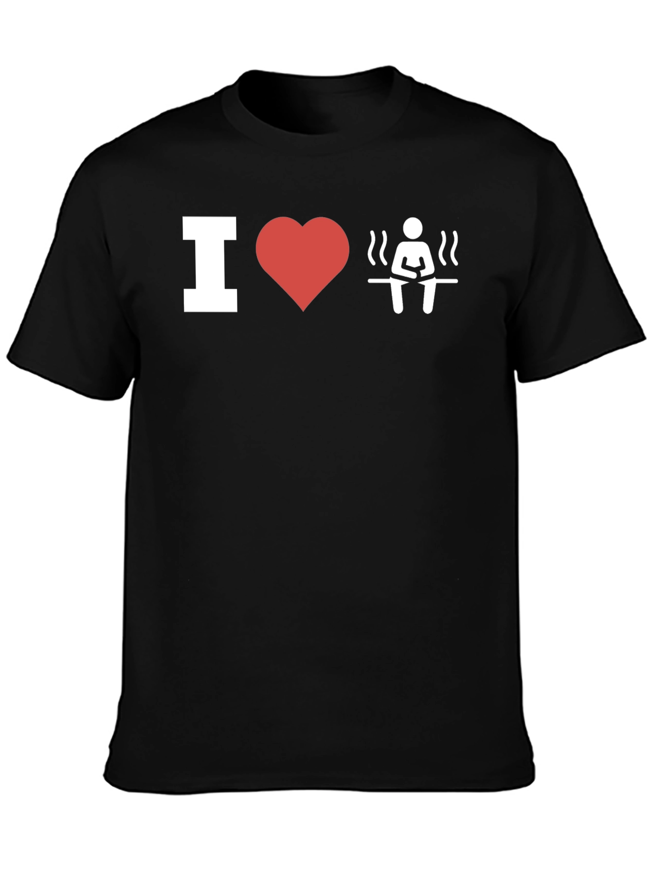 I Love Sauna T-Shirt - Black Unisex Tee