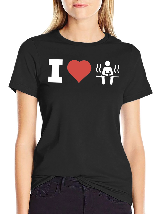 I Love Sauna T-Shirt - Black Unisex Tee