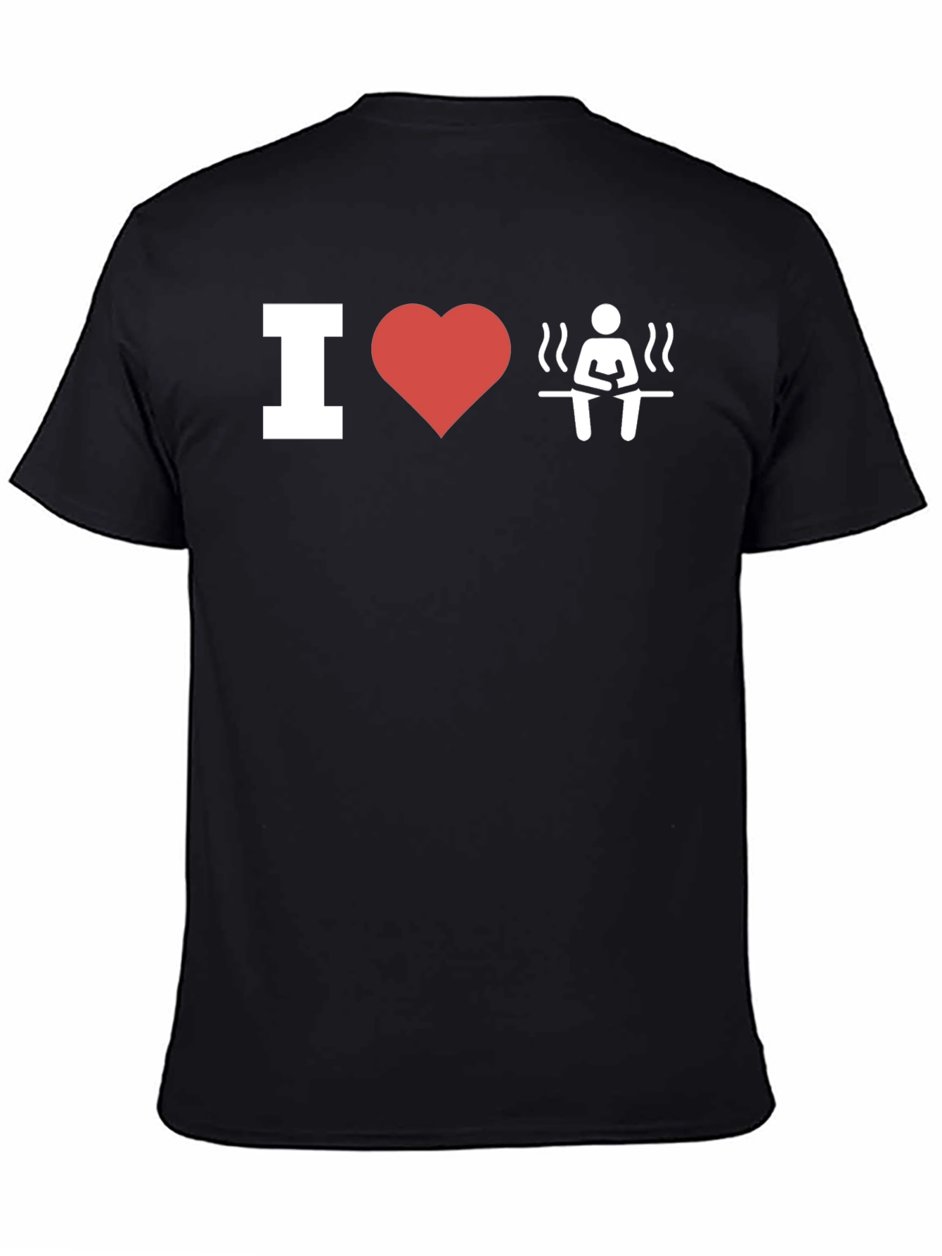 I Love Sauna T-Shirt - Black Unisex Tee