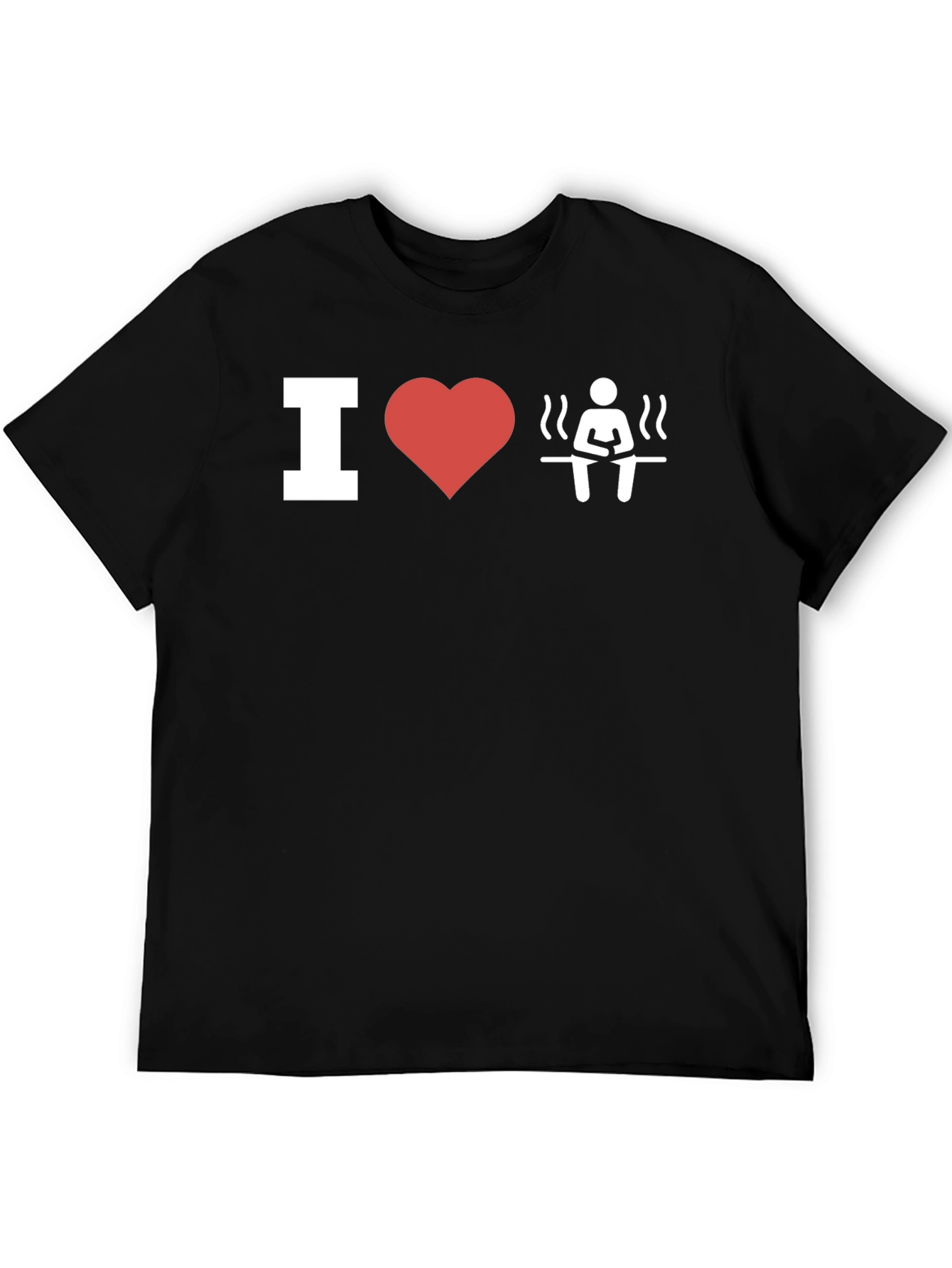 I Love Sauna T-Shirt - Black Unisex Tee