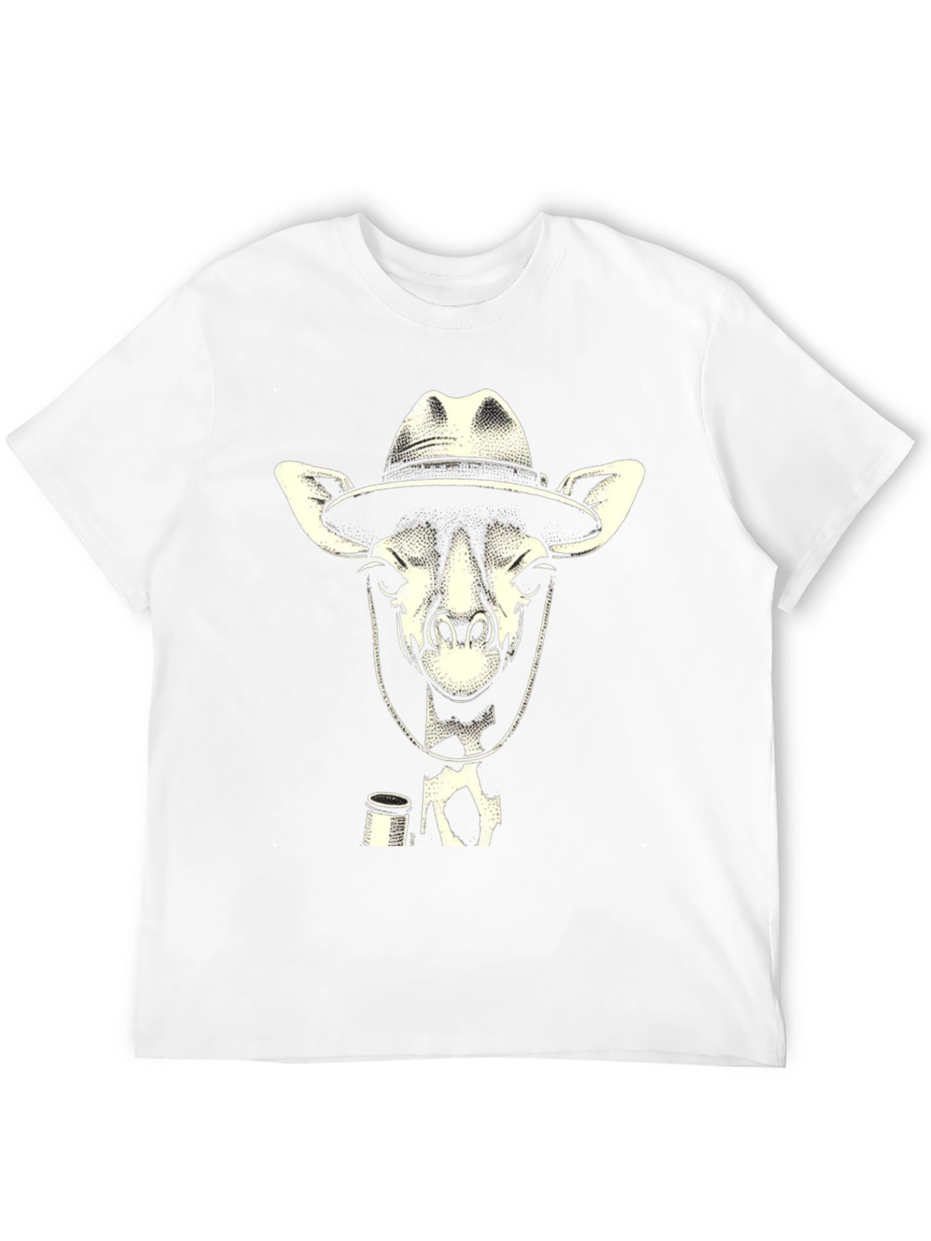 Giraffe Cowboy T-Shirt - Unique Animal Graphic Tee