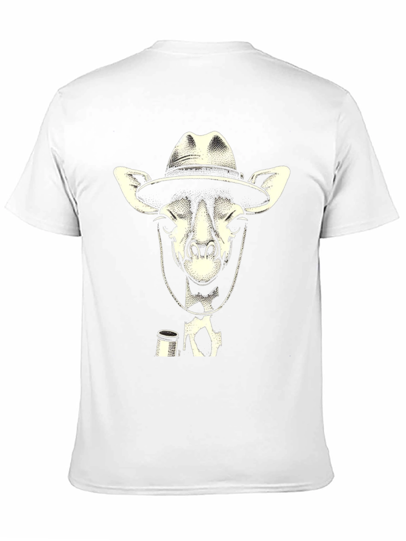 Giraffe Cowboy T-Shirt - Unique Animal Graphic Tee