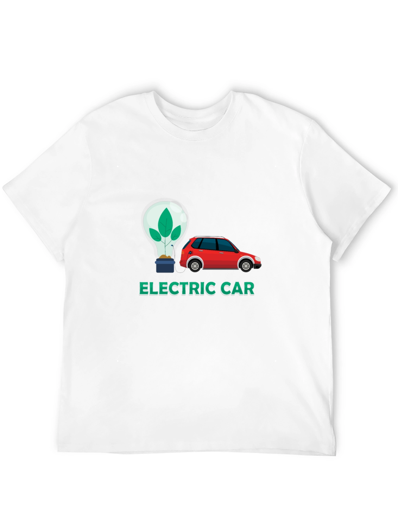 Electric Car Graphic Tee - Eco-Friendly Fashion