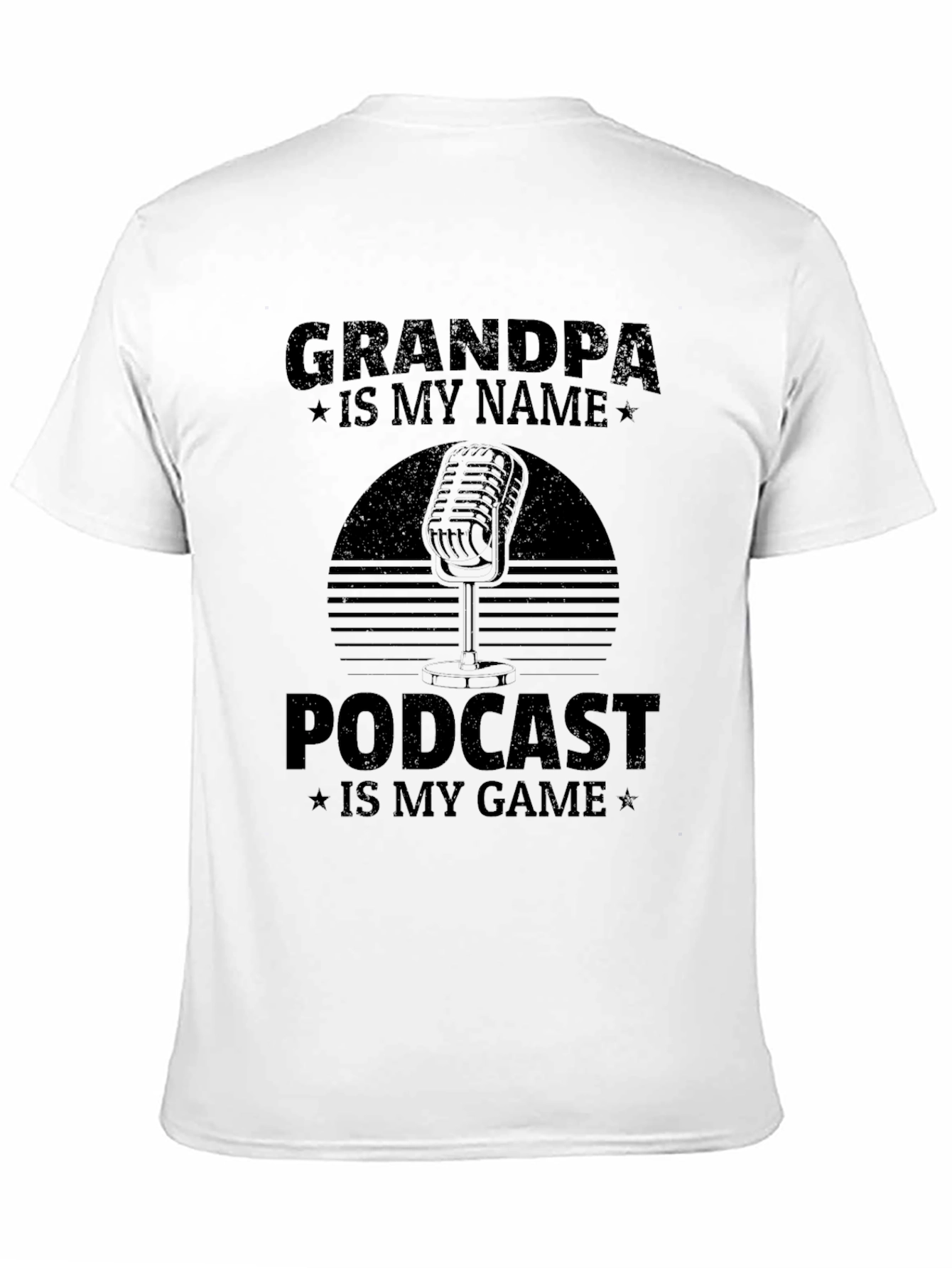Grandpa Podcast Black T-Shirt