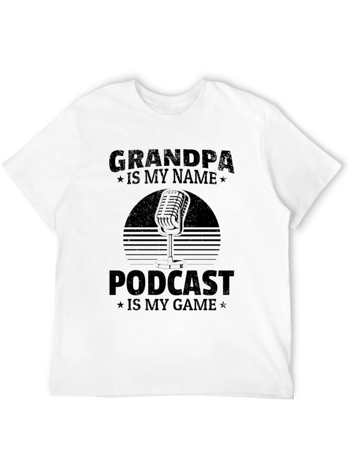 Grandpa Podcast Black T-Shirt
