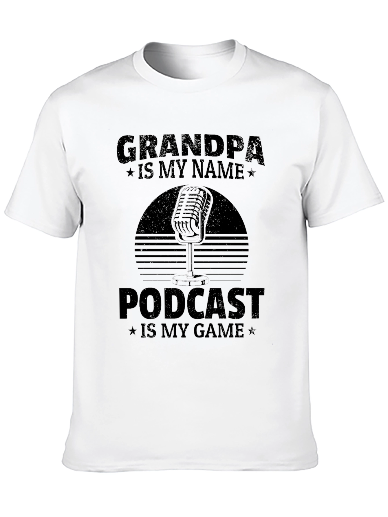 Grandpa Podcast Black T-Shirt