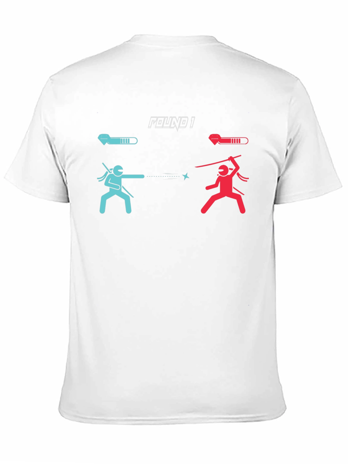 Round 1 Black Graphic Tee: Ninja Duel