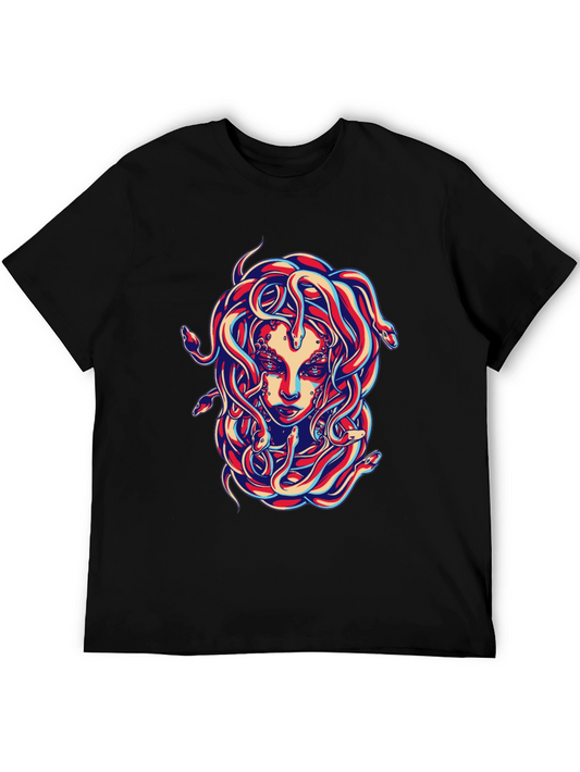 Medusa Graphic Tee - Bold Snake Design!