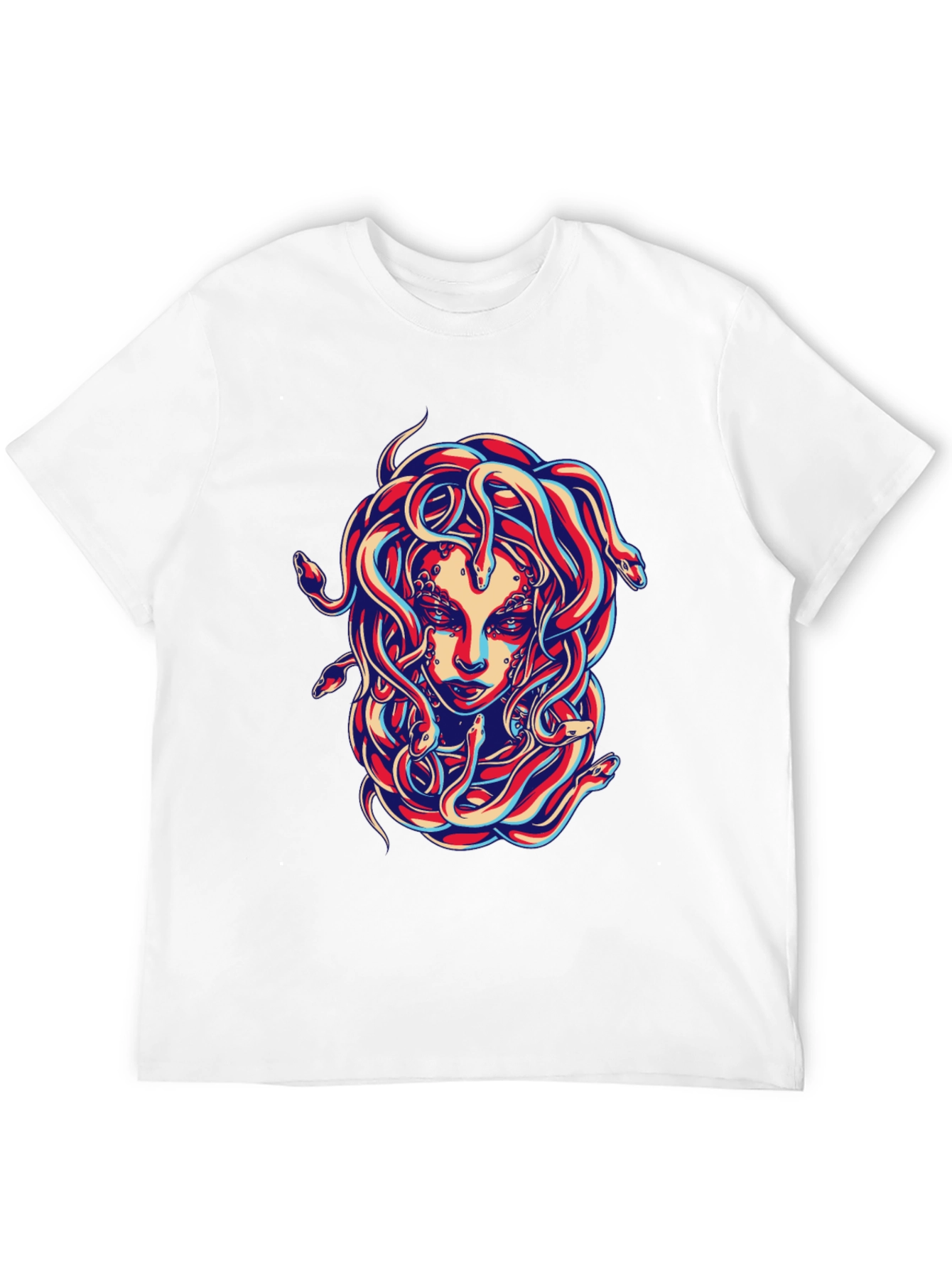 Medusa Graphic Tee - Bold Snake Design!