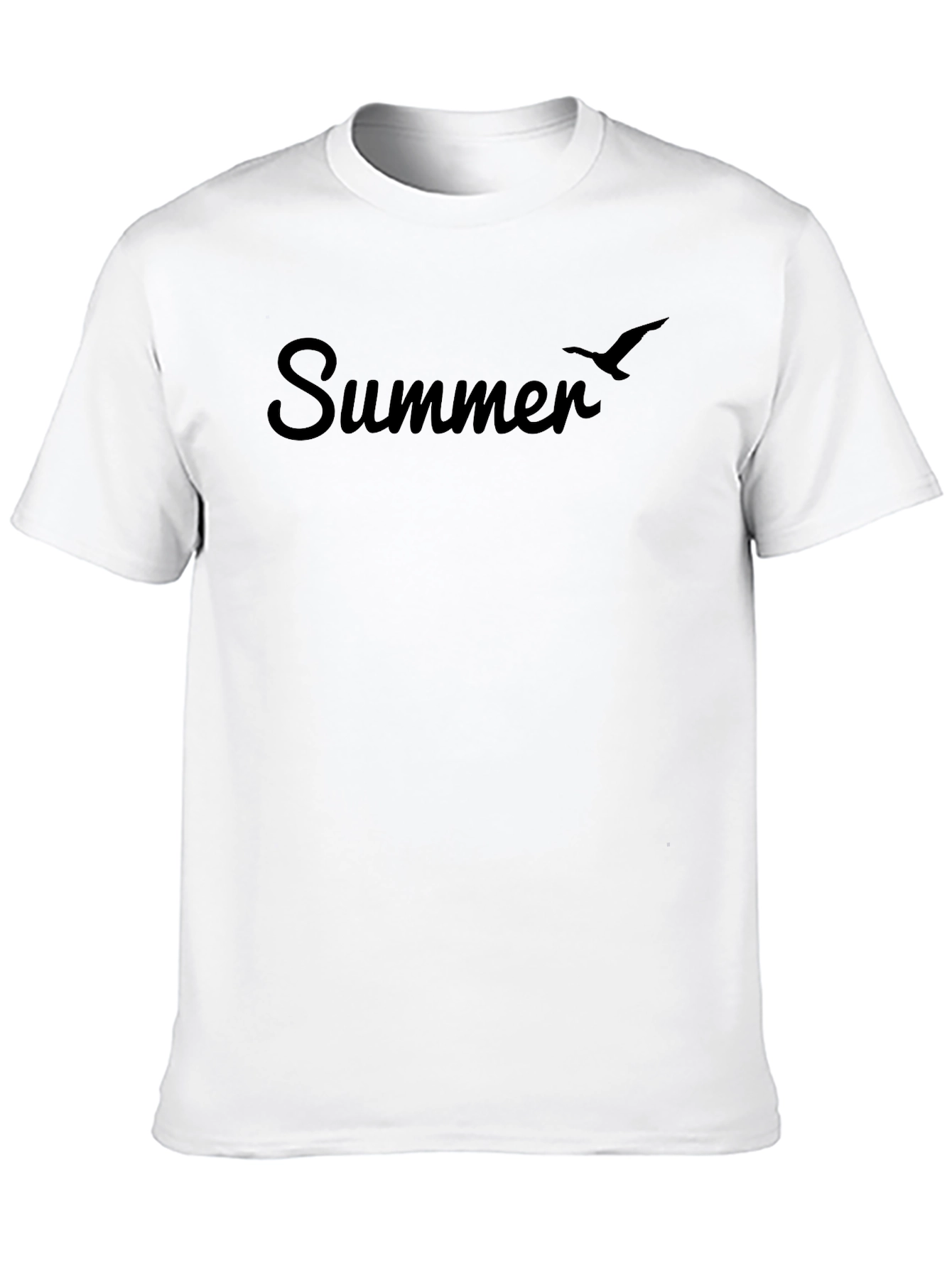 Summer Bird Black T-Shirt