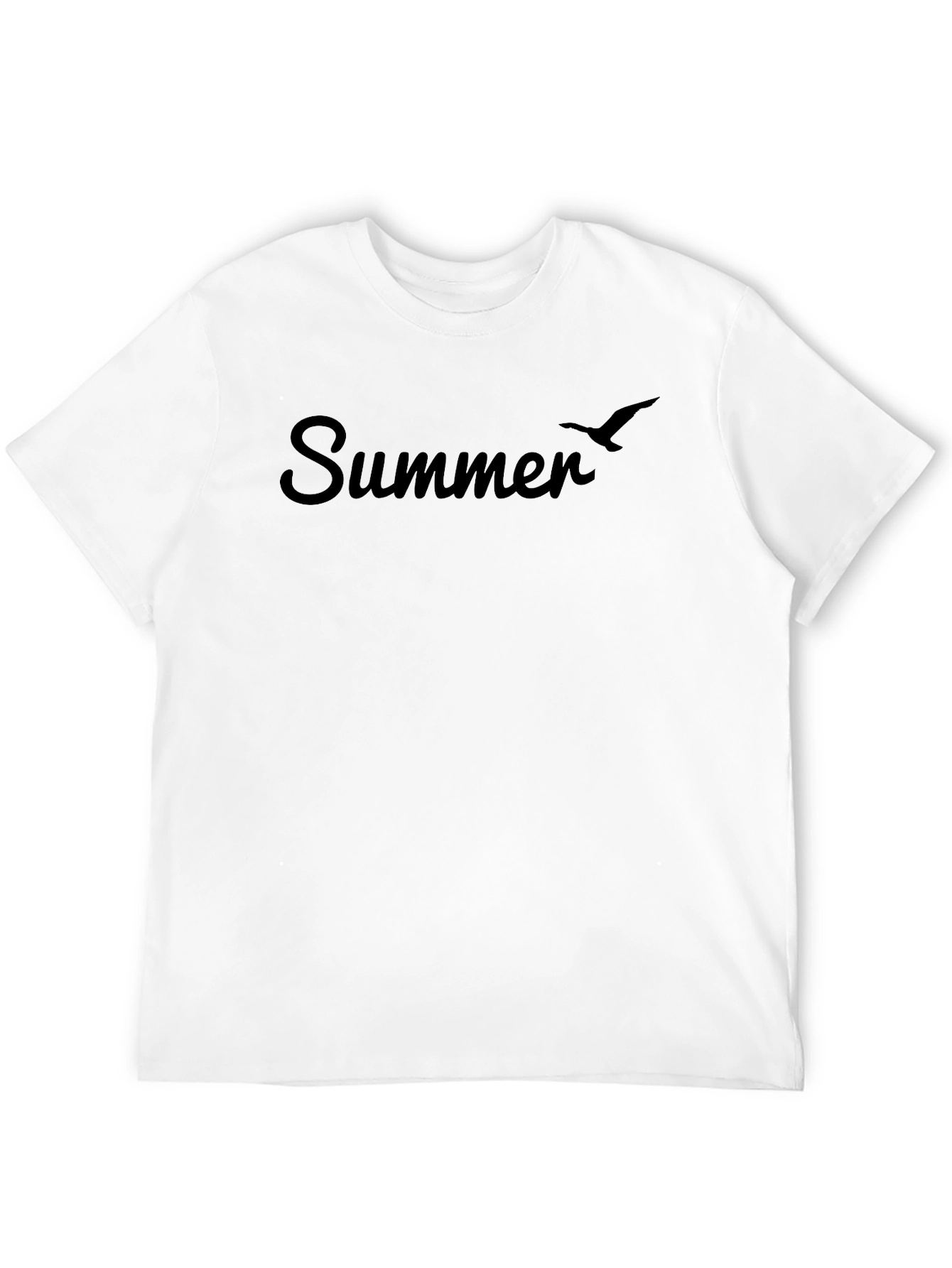 Summer Bird Black T-Shirt