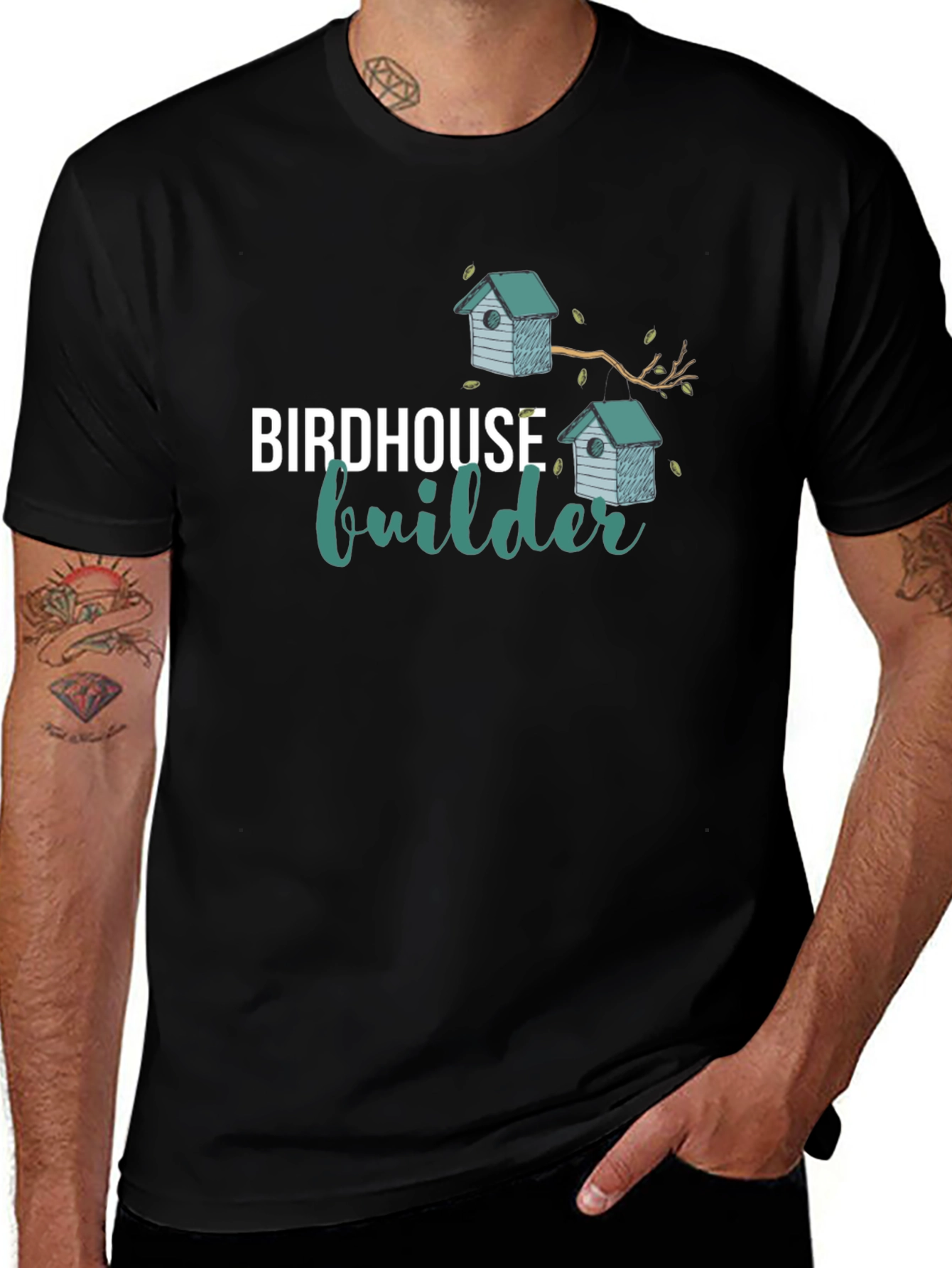 Birdhouse Builder Black T-Shirt