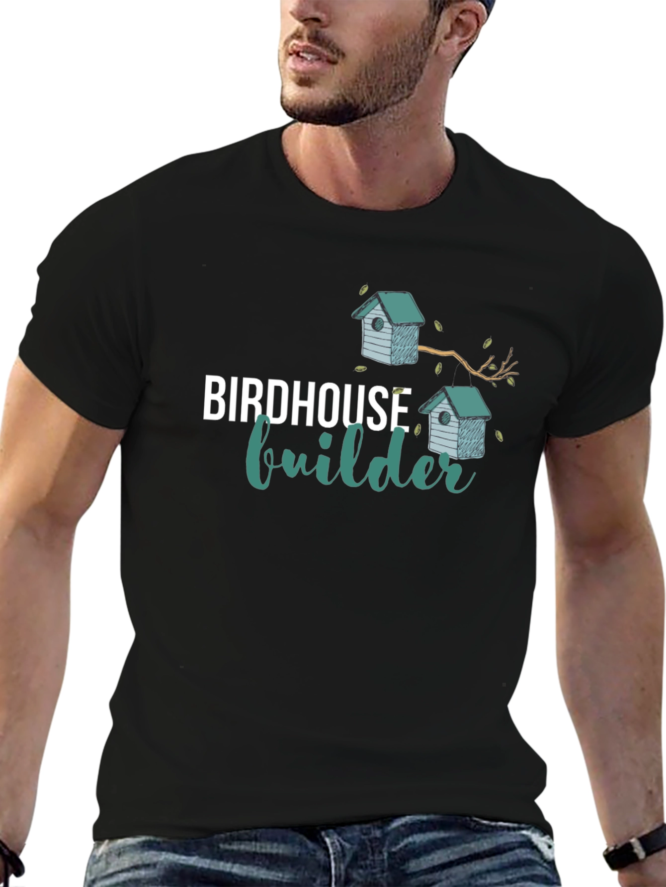 Birdhouse Builder Black T-Shirt