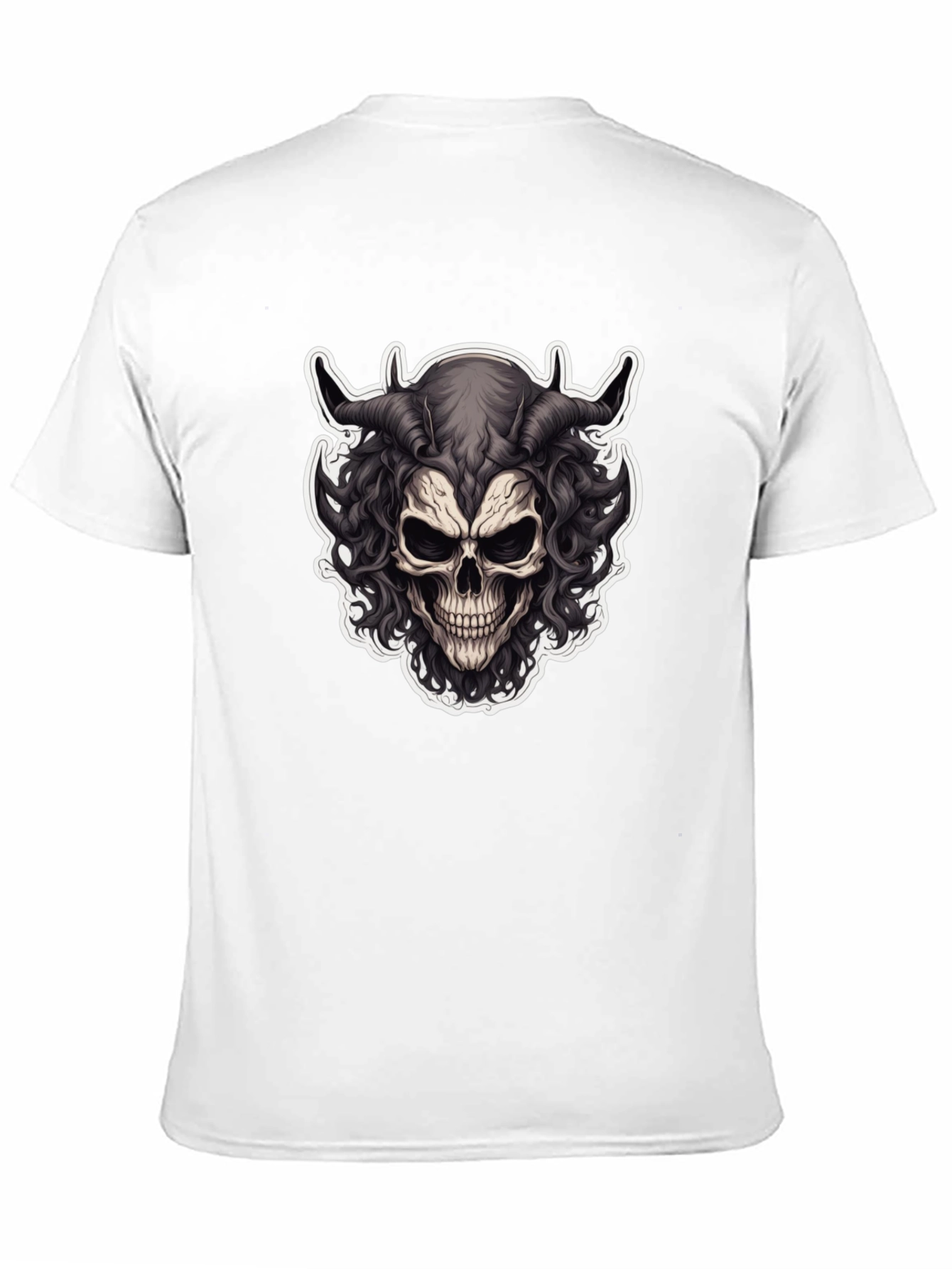 Skull Demon Graphic Tee - Mens Black T-Shirt
