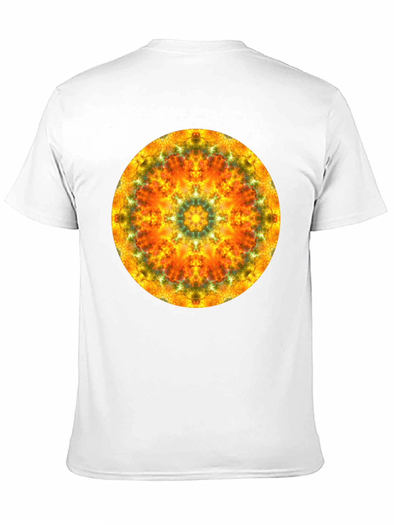Vibrant Mandala Graphic Black T-Shirt