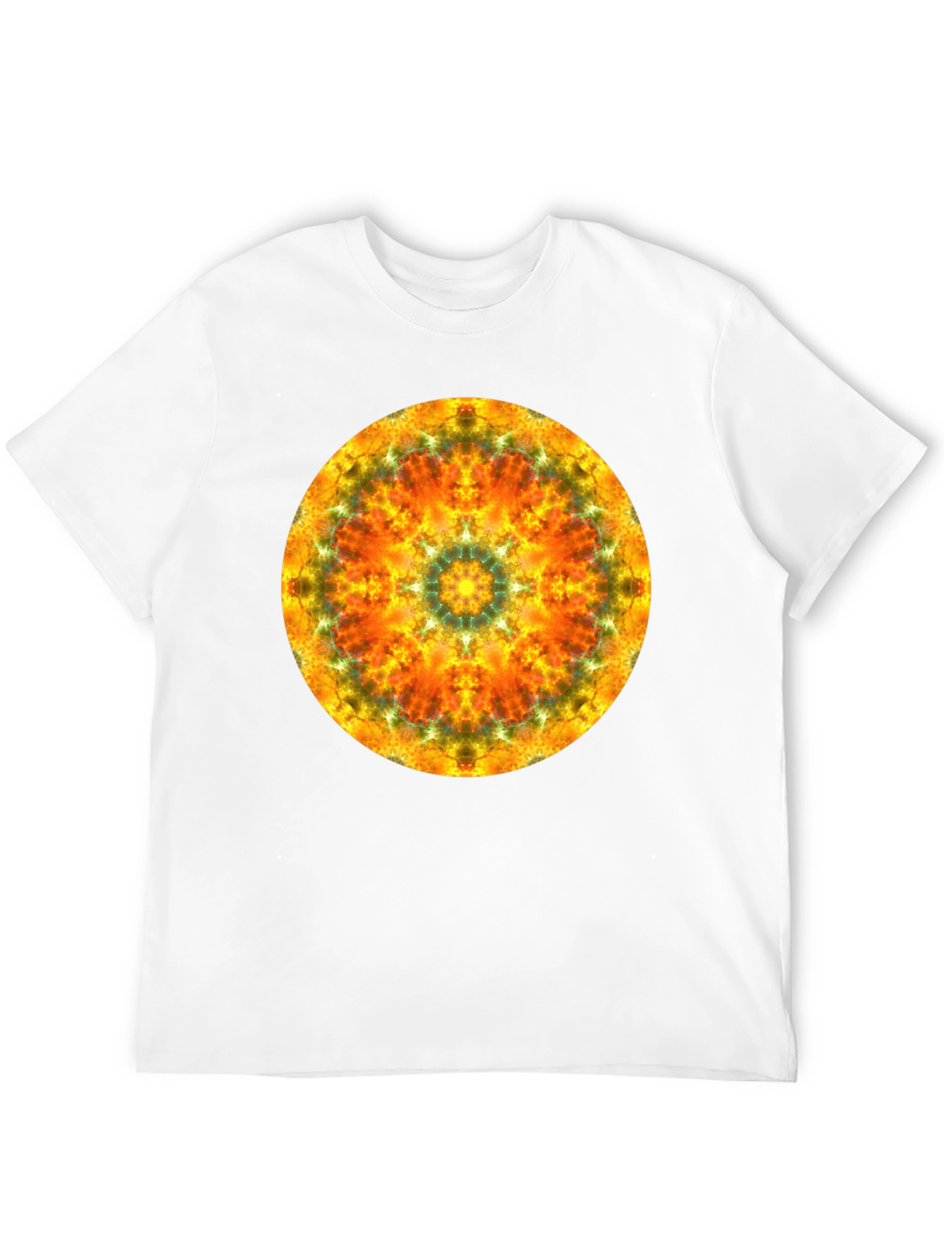 Vibrant Mandala Graphic Black T-Shirt