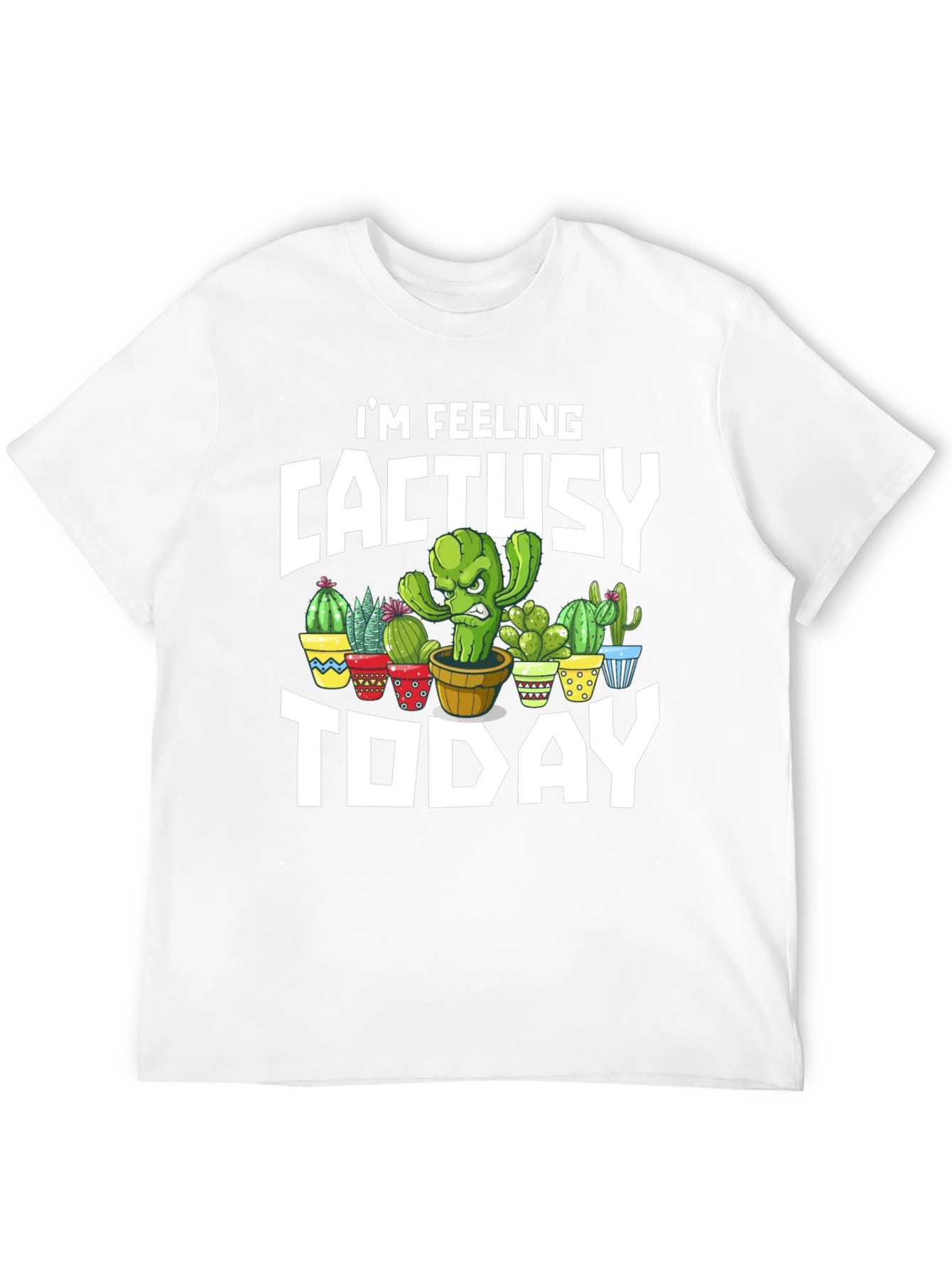 CactUsy Today T-Shirt - Humorous Cactus Graphic Tee
