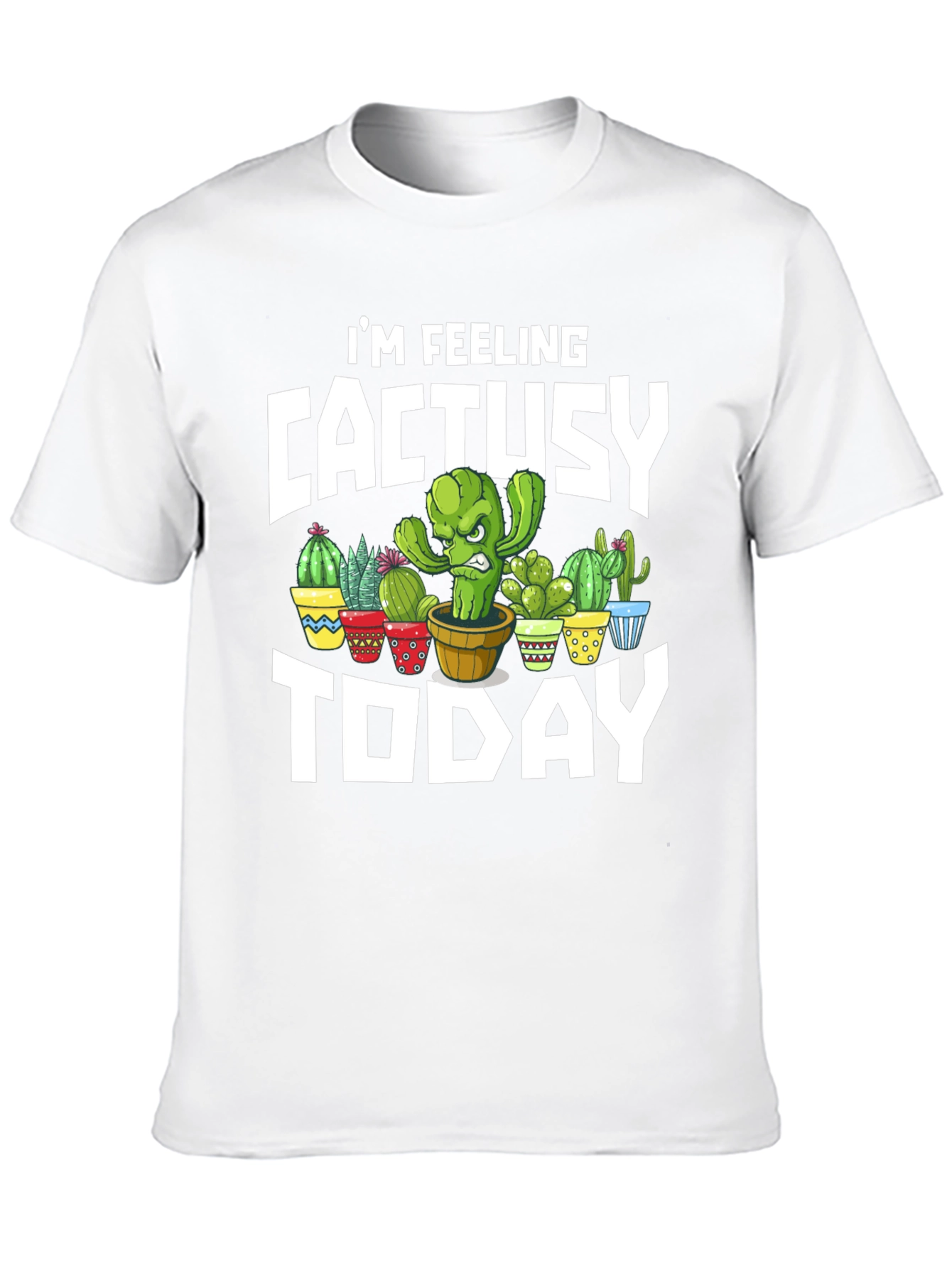CactUsy Today T-Shirt - Humorous Cactus Graphic Tee