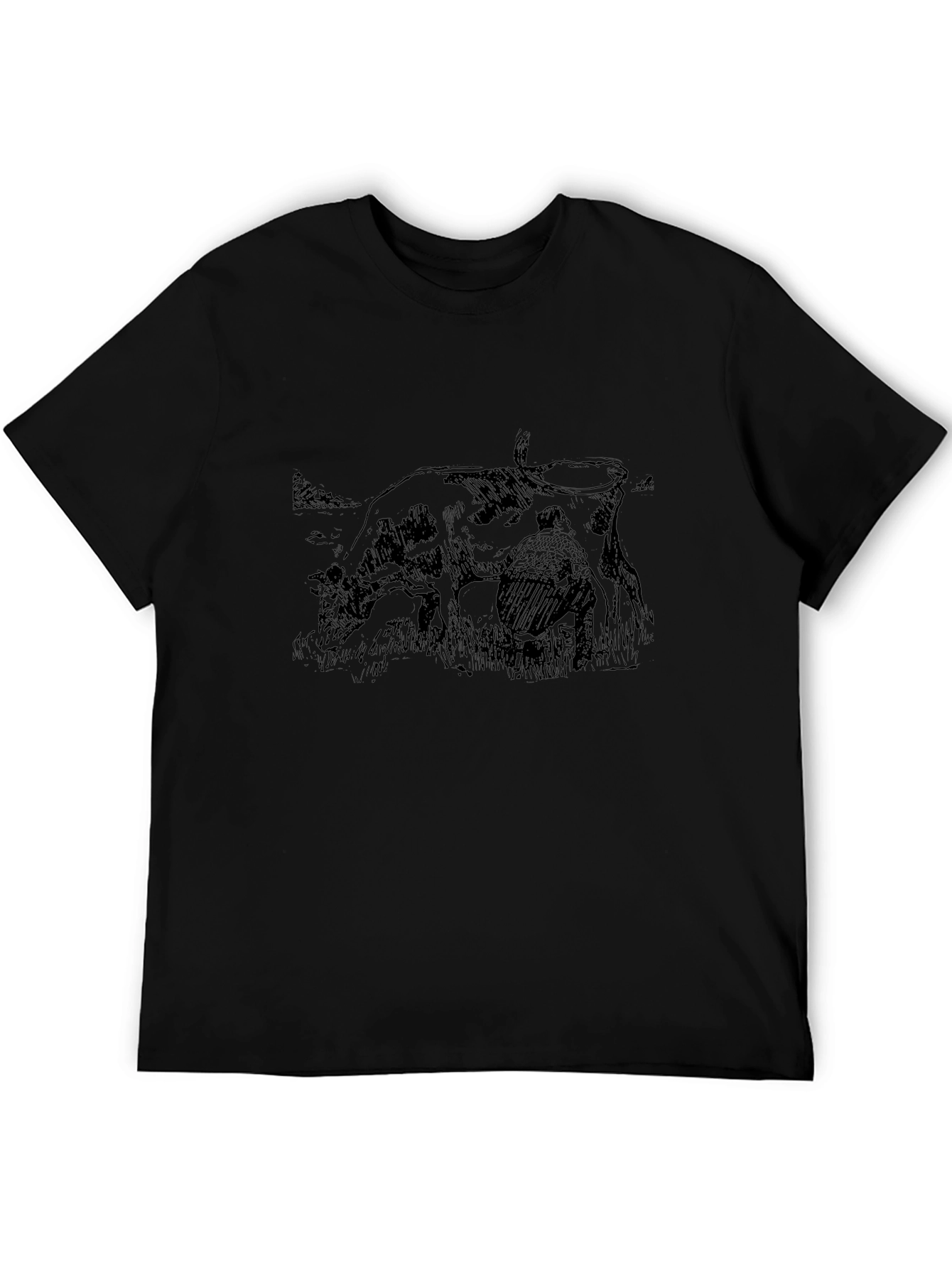 Cow Milking Graphic Tee - Classic Comfort
