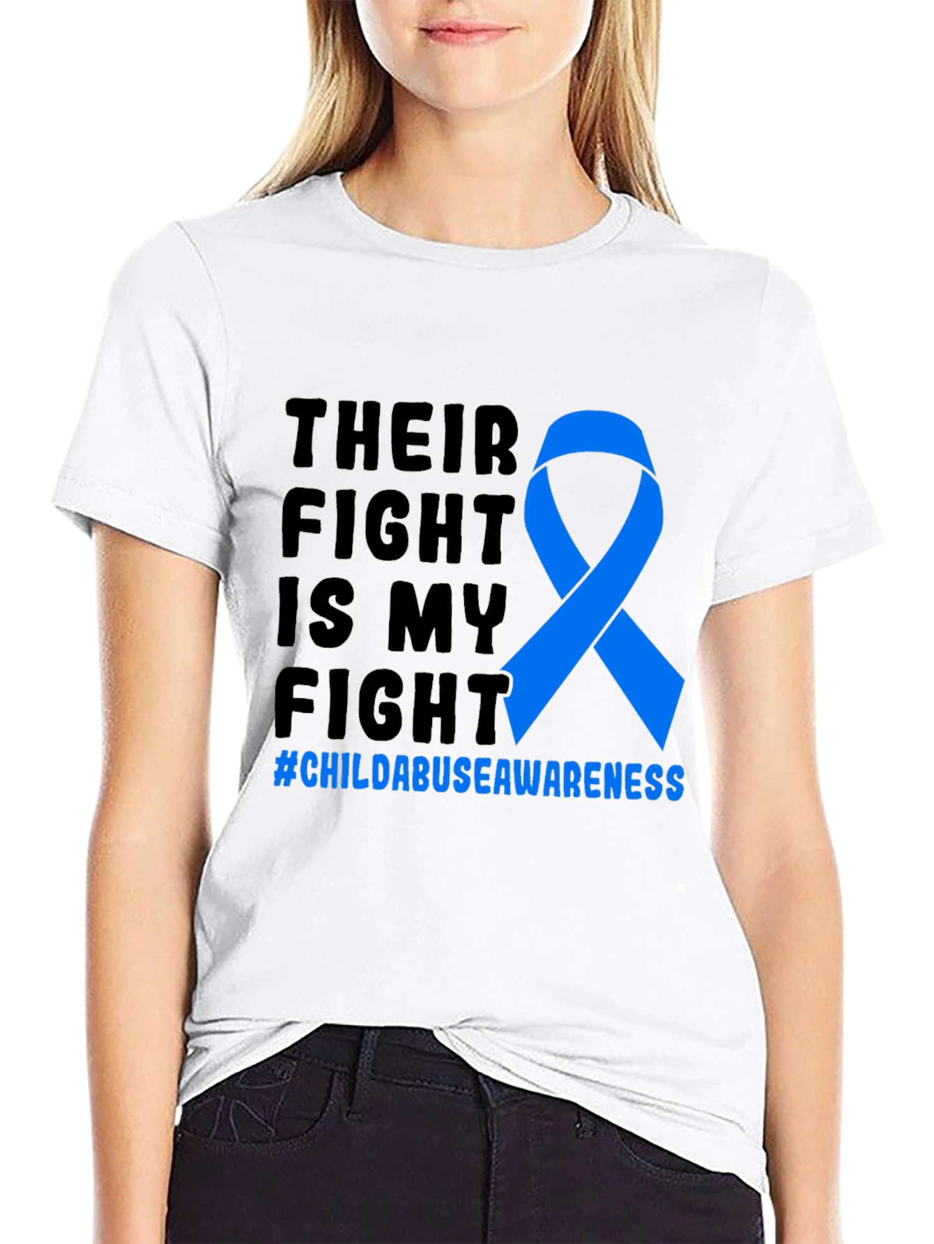 Child Abuse Awareness Ribbon T-Shirt