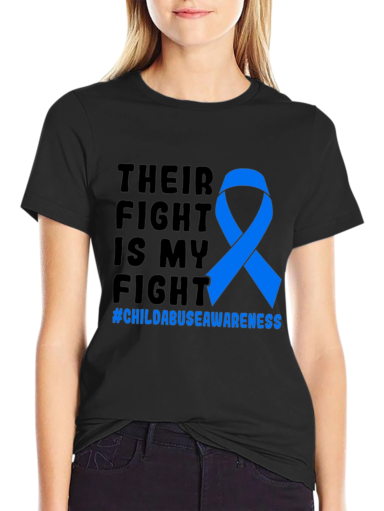 Child Abuse Awareness Ribbon T-Shirt