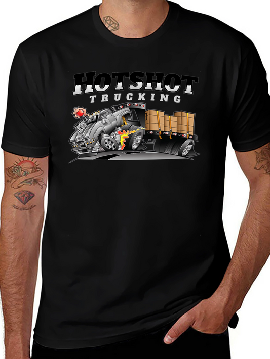 Hotshot Trucking Black Graphic Tee