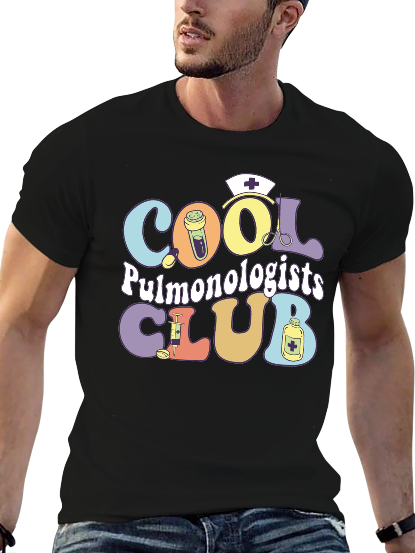 Cool Pulmonologists Club Graphic T-Shirt