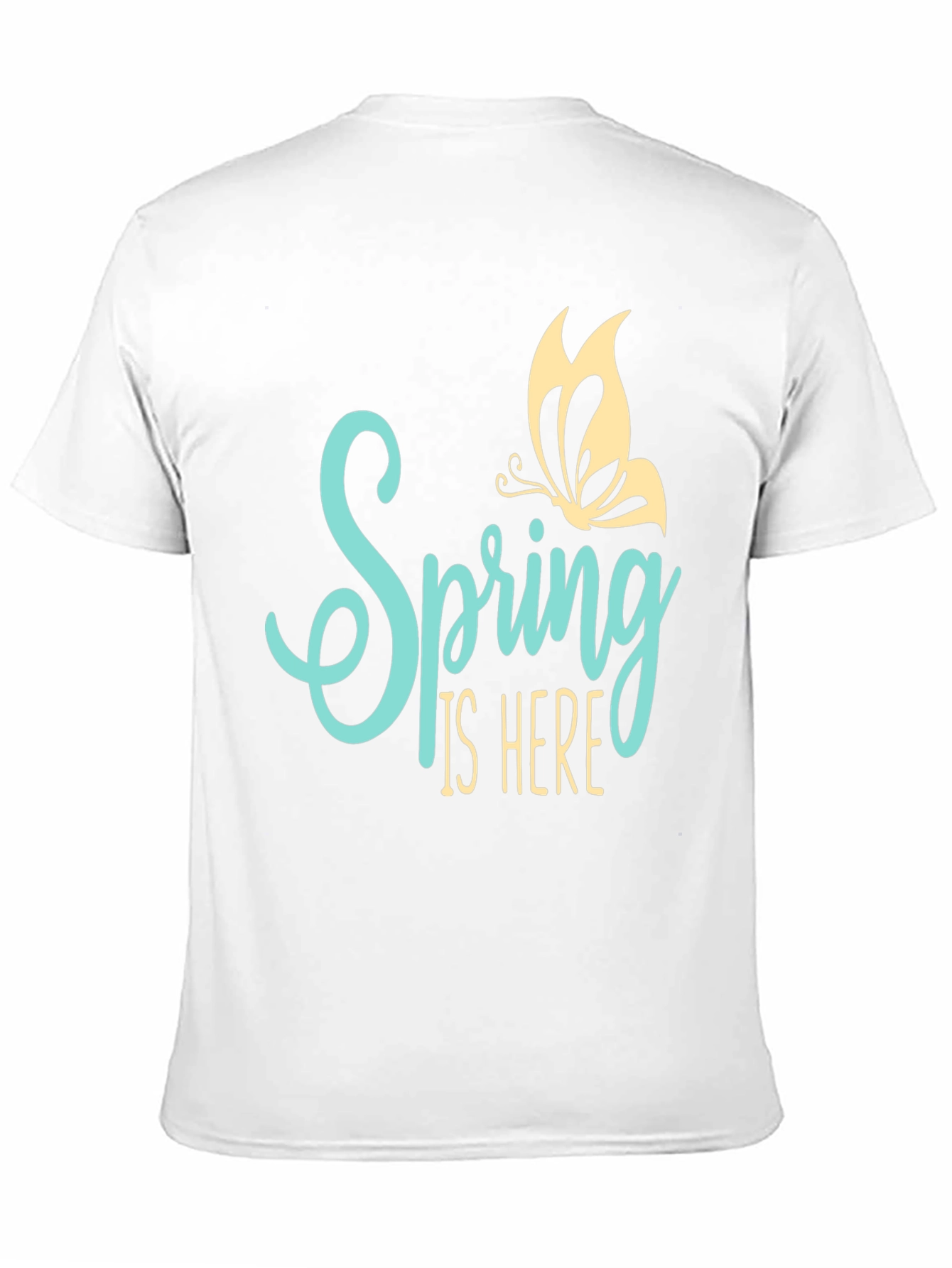 Spring is Here Graphic Tee - Butterfly Design