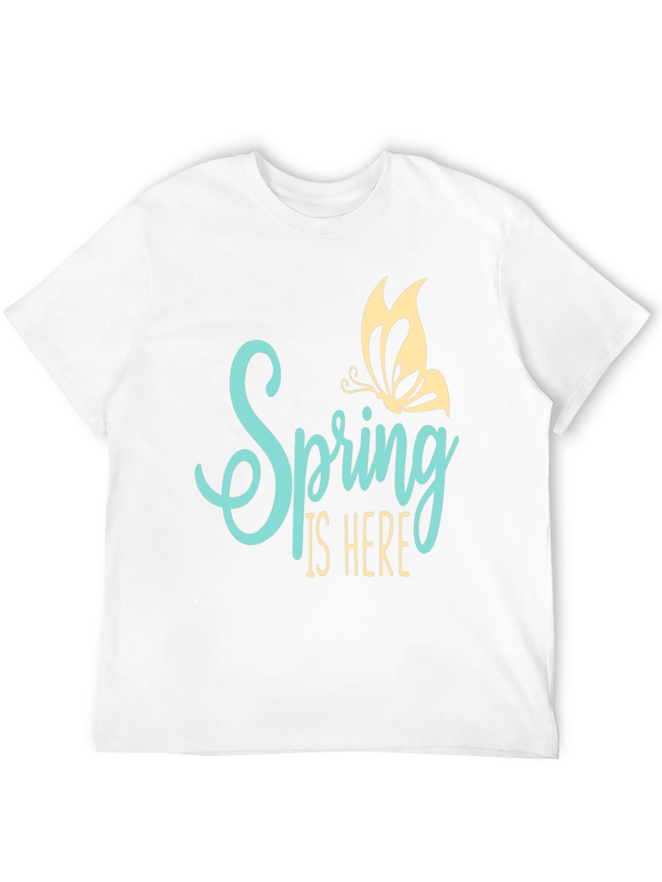 Spring is Here Graphic Tee - Butterfly Design