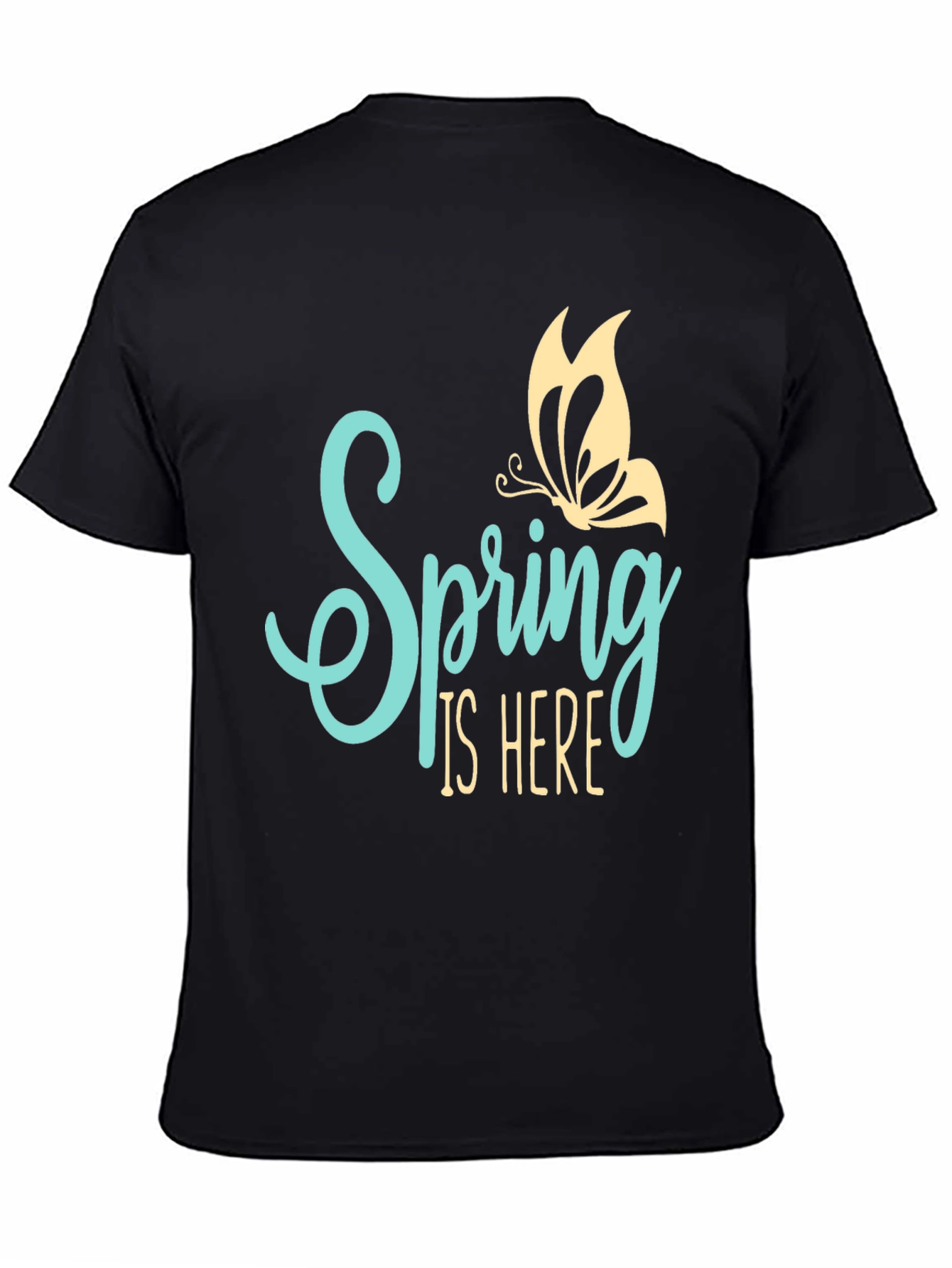 Spring is Here Graphic Tee - Butterfly Design