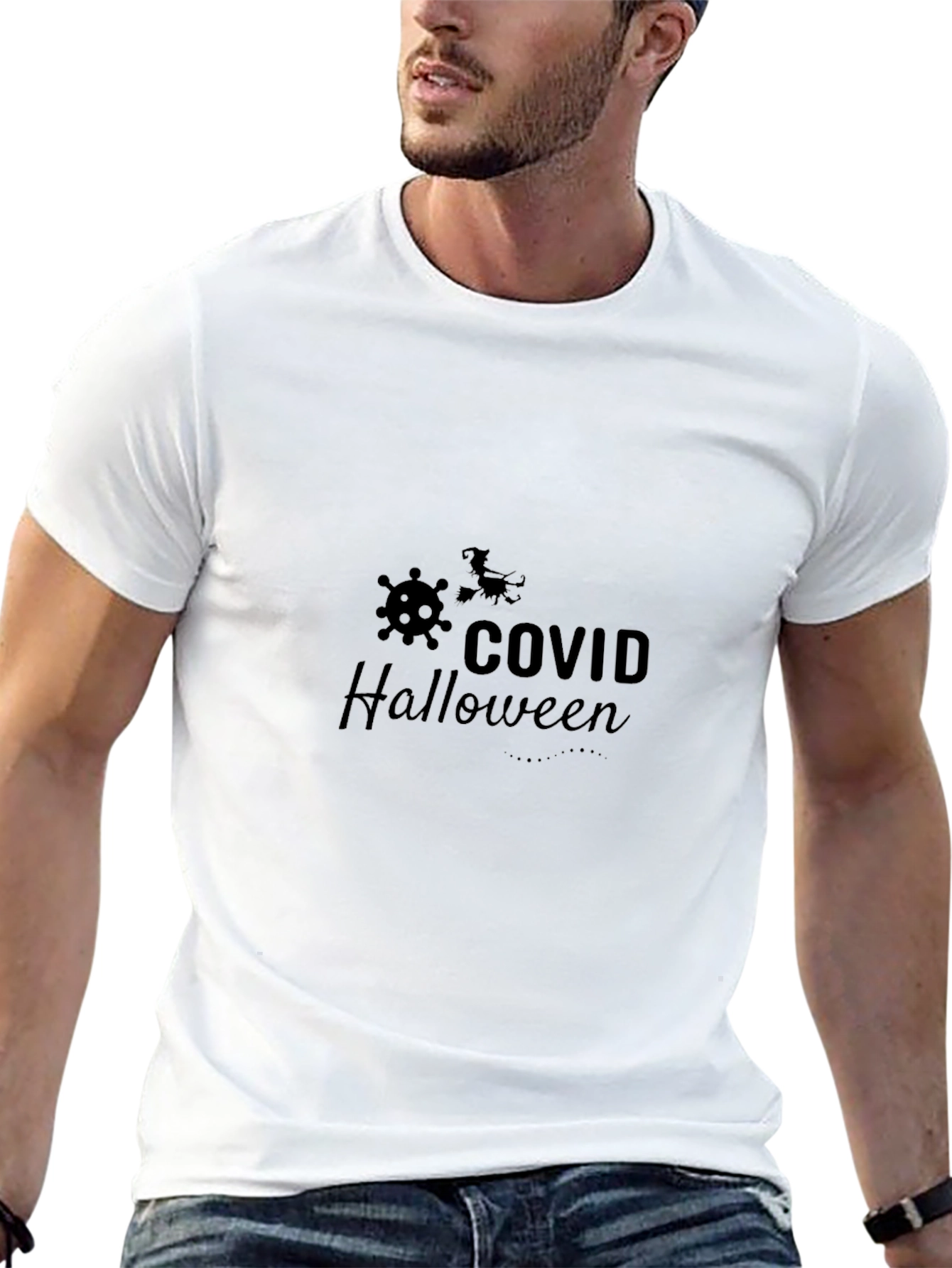 COVID Halloween Black T-Shirt