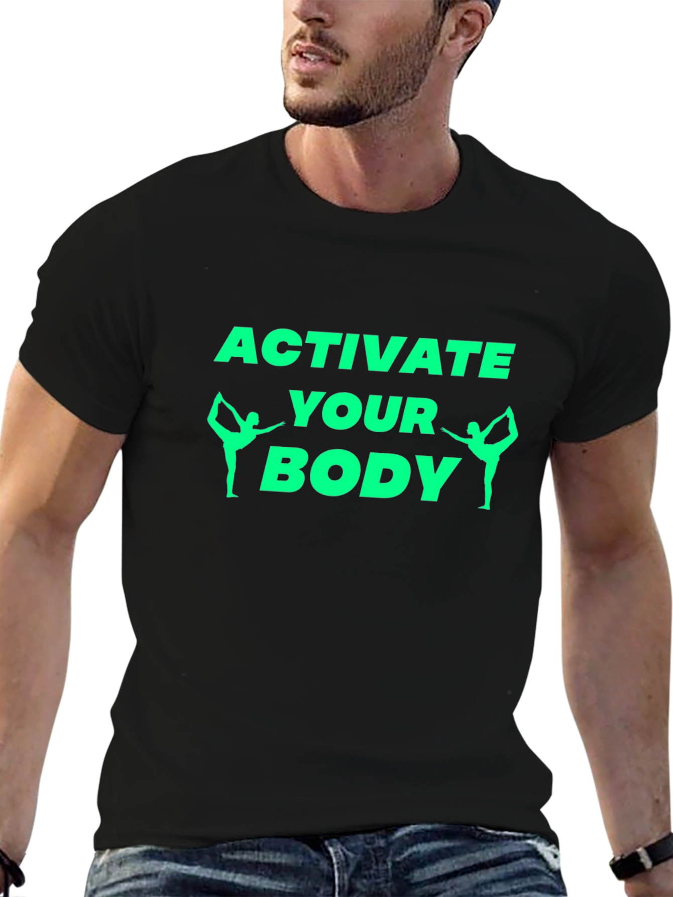 Activate Your Body Black Graphic Tee