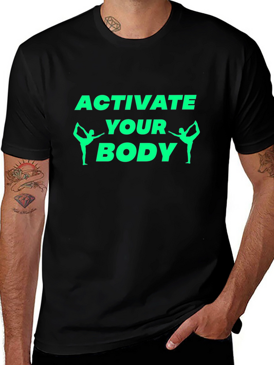 Activate Your Body Black Graphic Tee