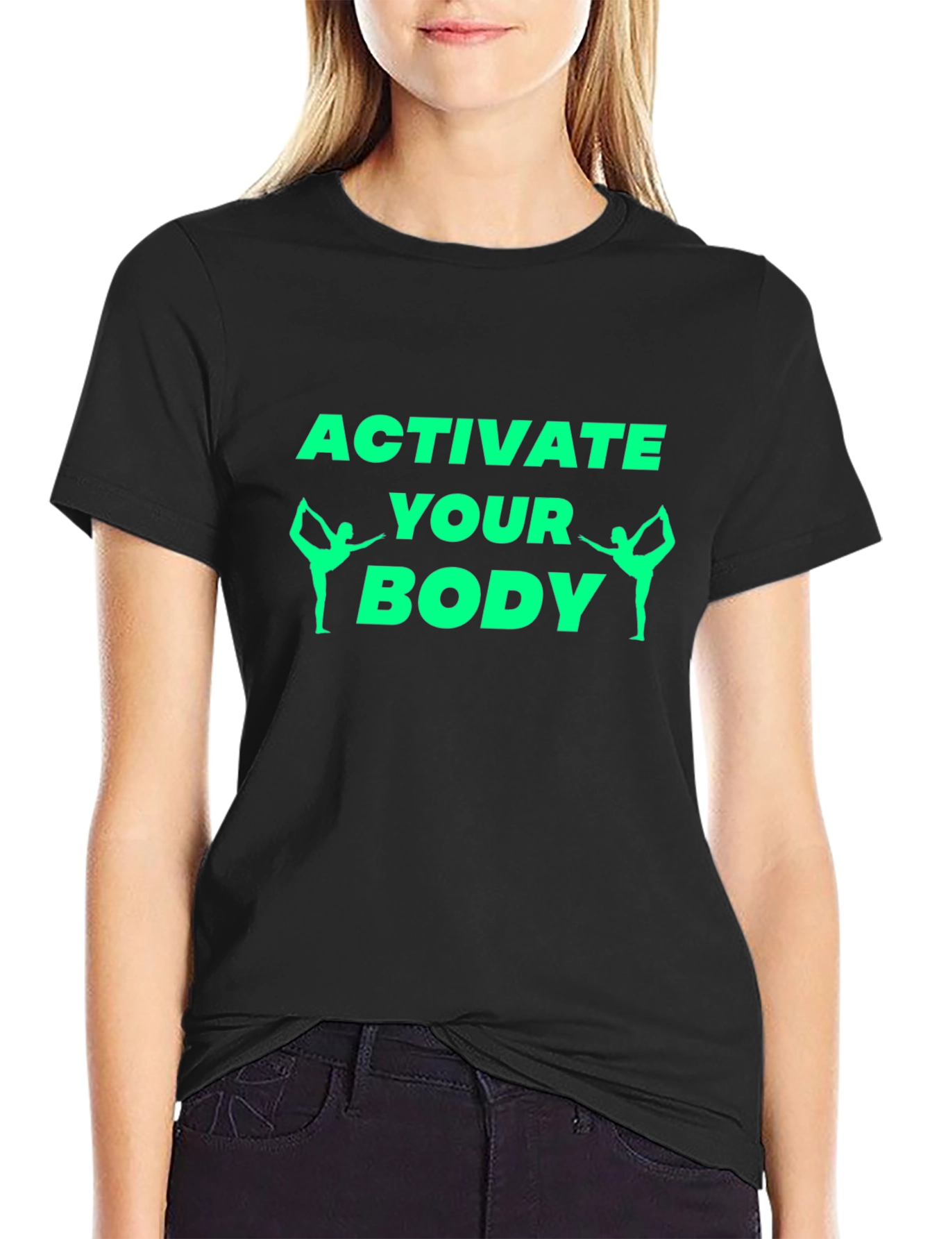 Activate Your Body Black Graphic Tee